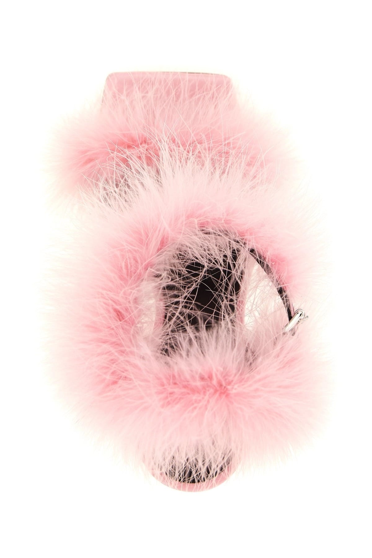 Moschino Moschino Satin Feather Sandals