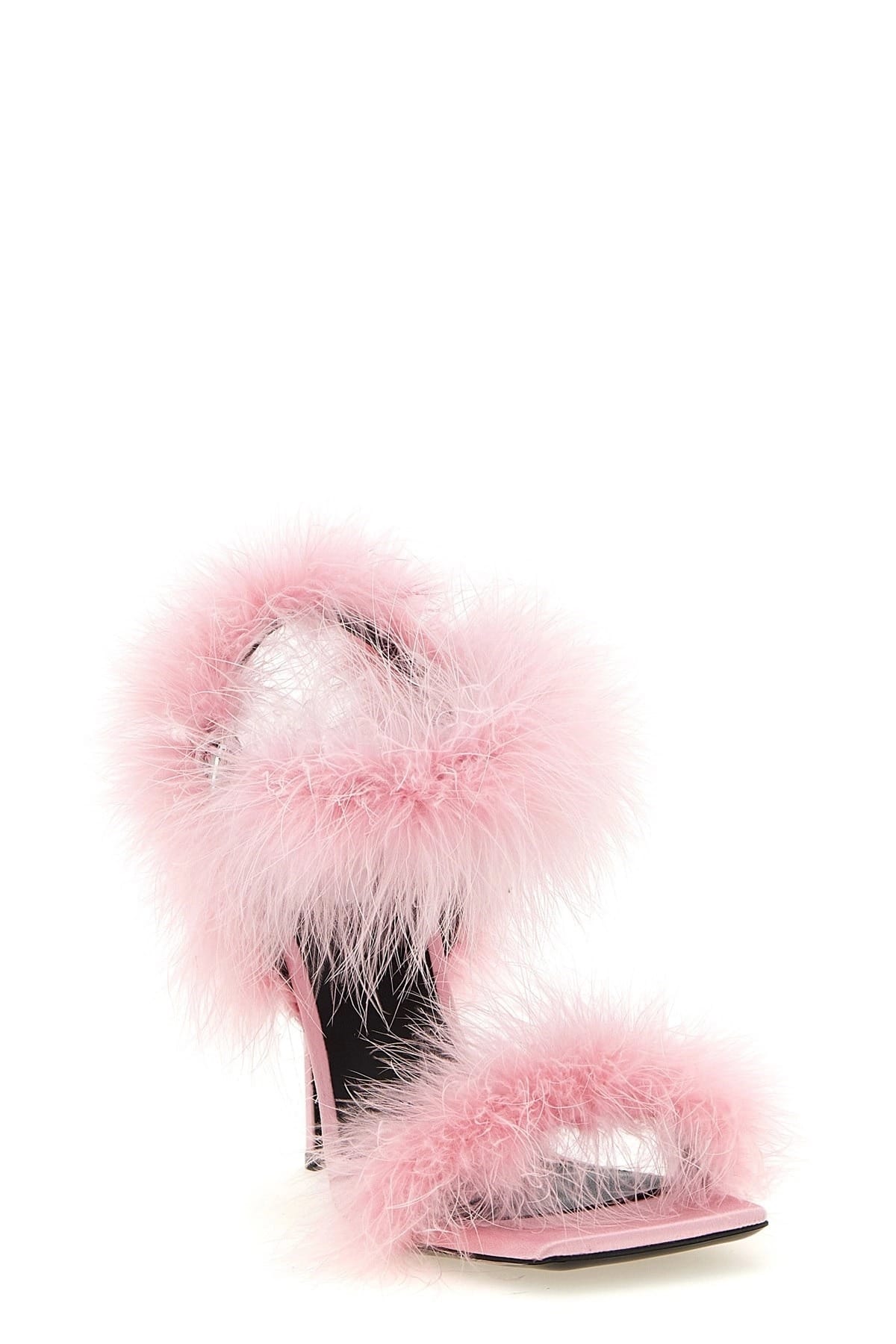 Moschino Moschino Satin Feather Sandals