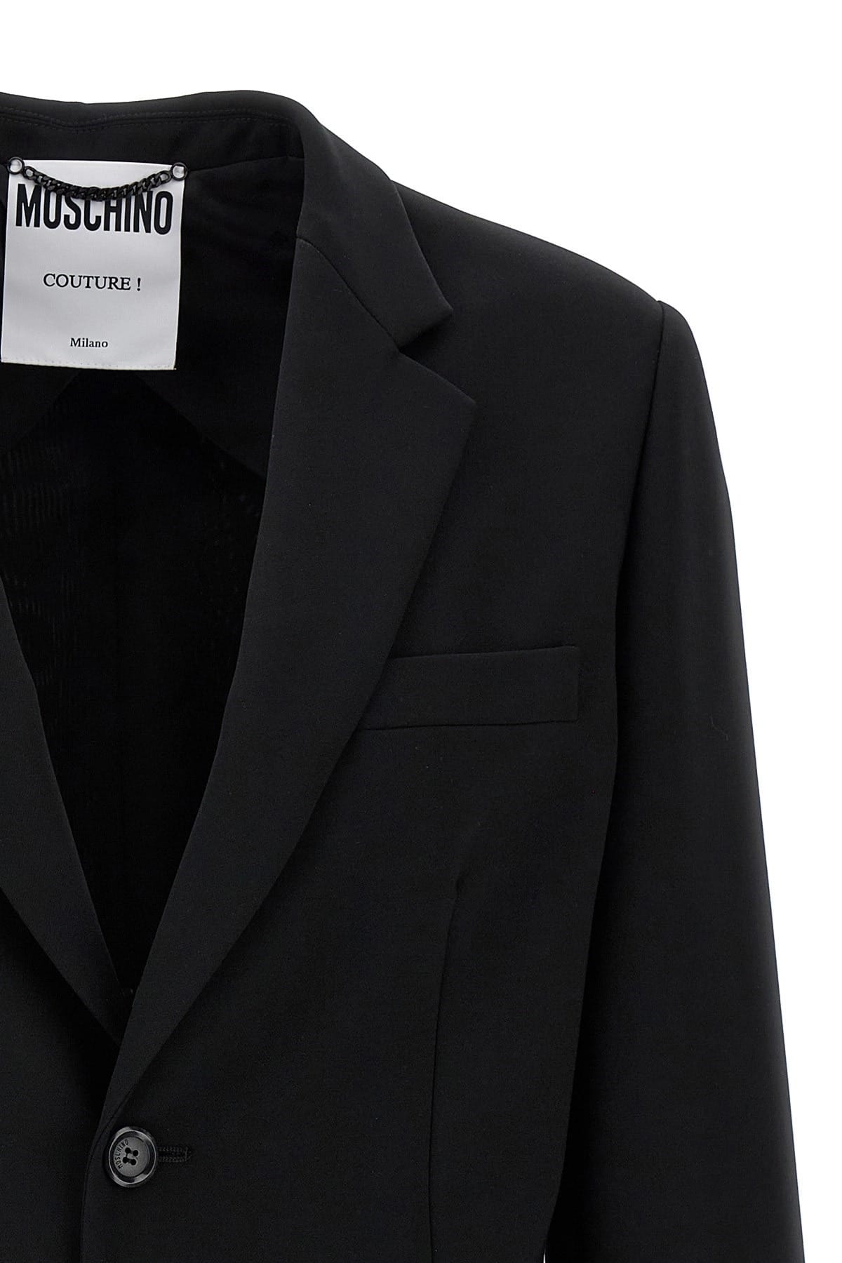Moschino Moschino Single-Breasted Martingale Blazer