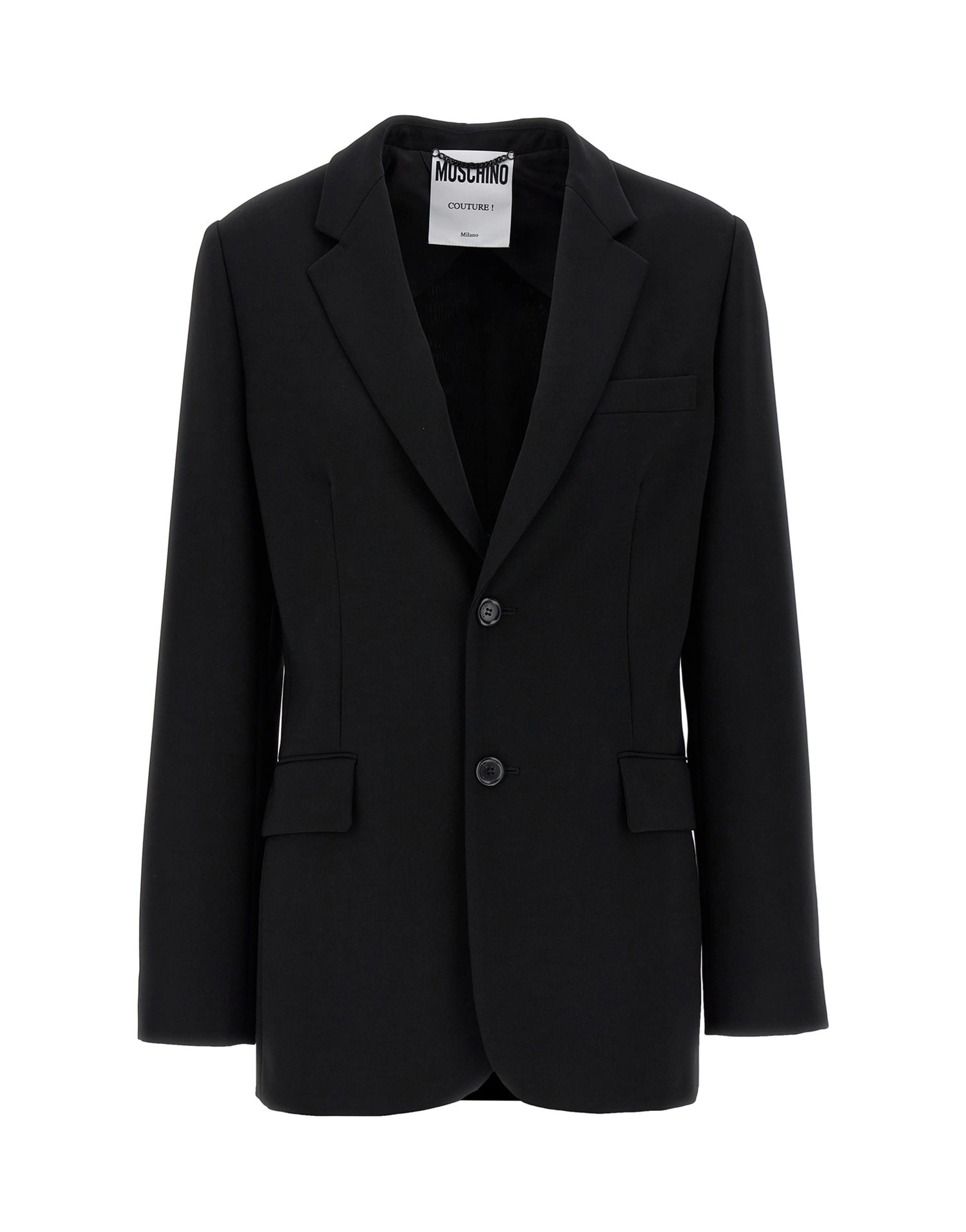 Moschino Moschino Single-Breasted Martingale Blazer