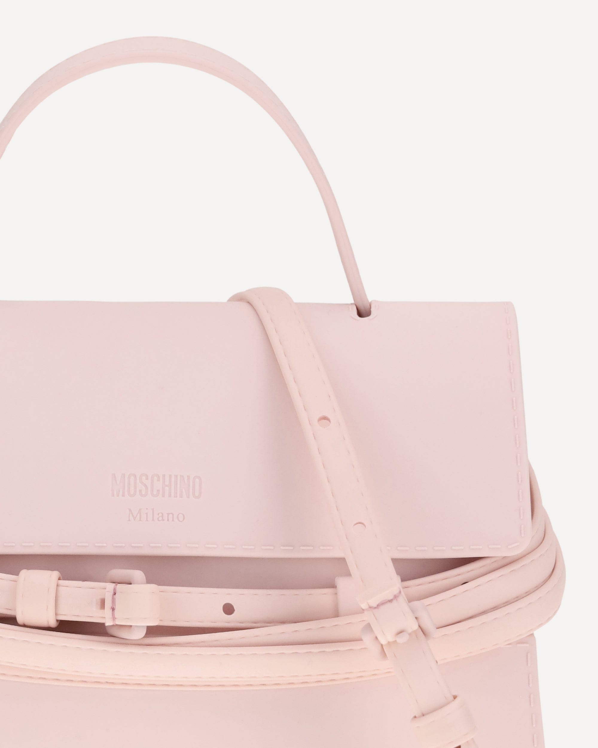 Moschino 小型タイ・ミー シリコーンハンドバッグ | Sendegaro JP