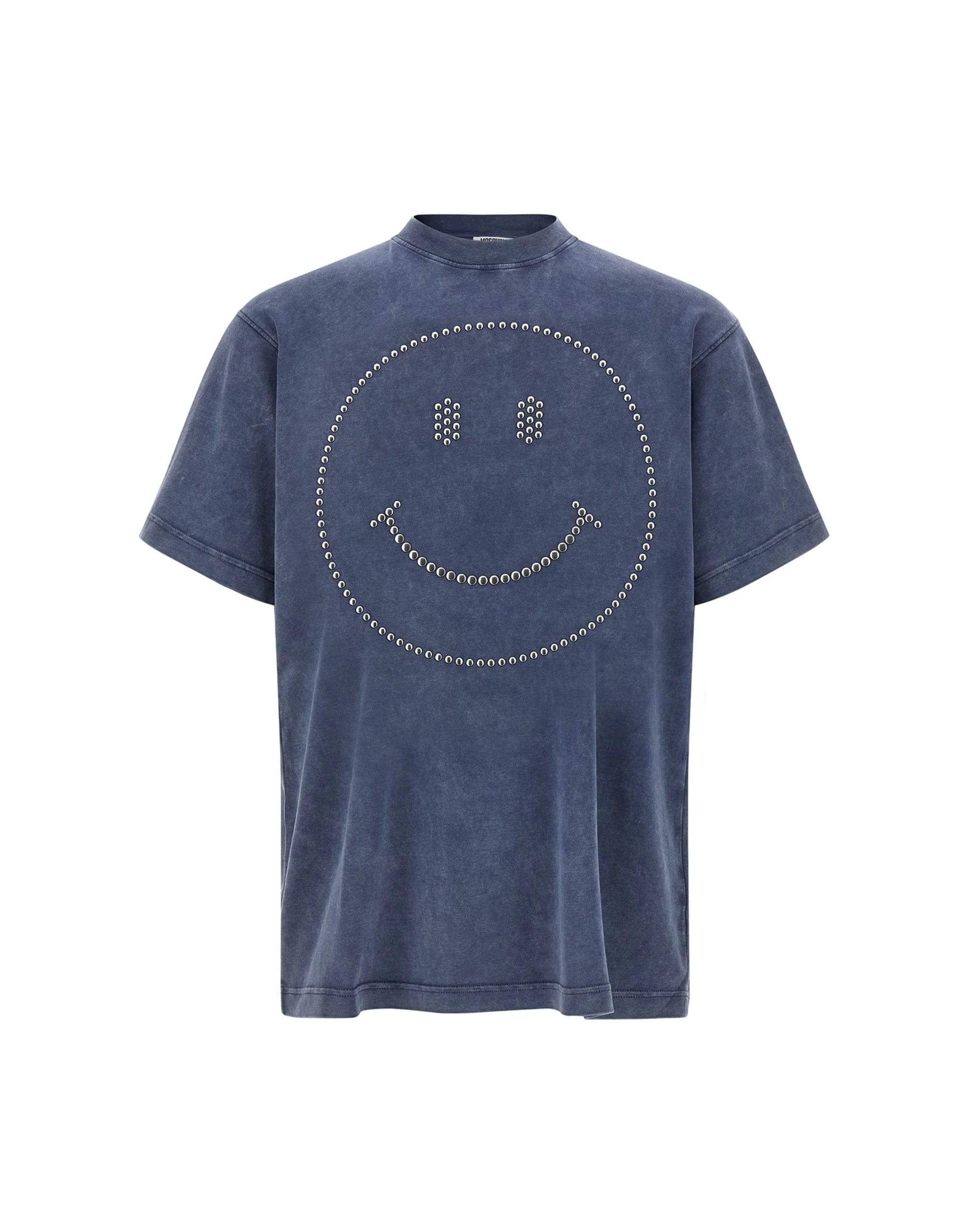 Moschino Moschino Smiley Stud Appliqué T-Shirt