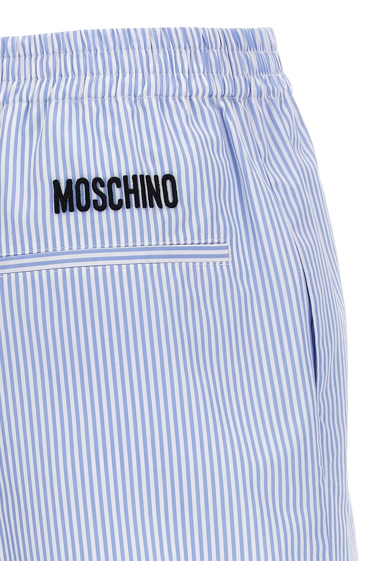 Moschino Moschino Striped Cotton Poplin Shorts