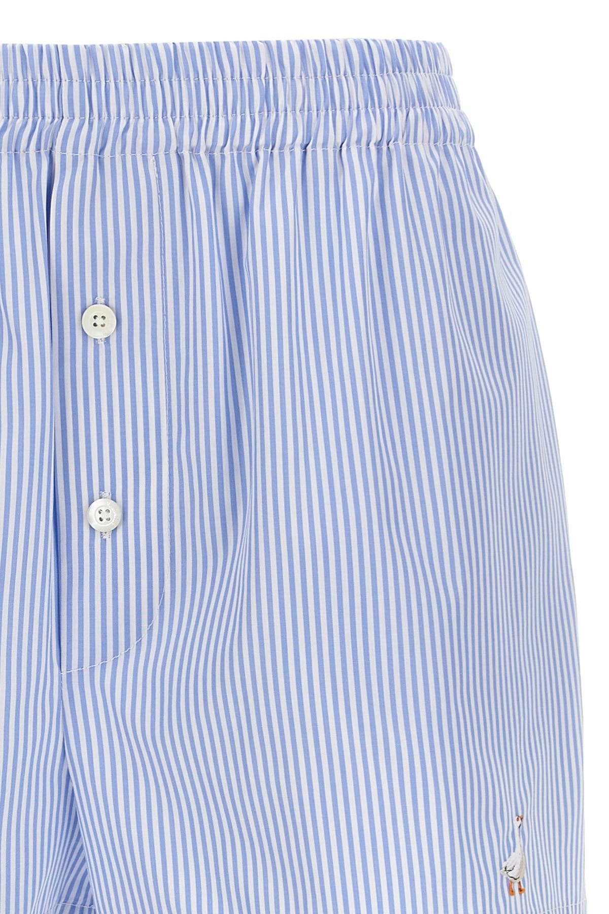 Moschino Moschino Striped Cotton Poplin Shorts