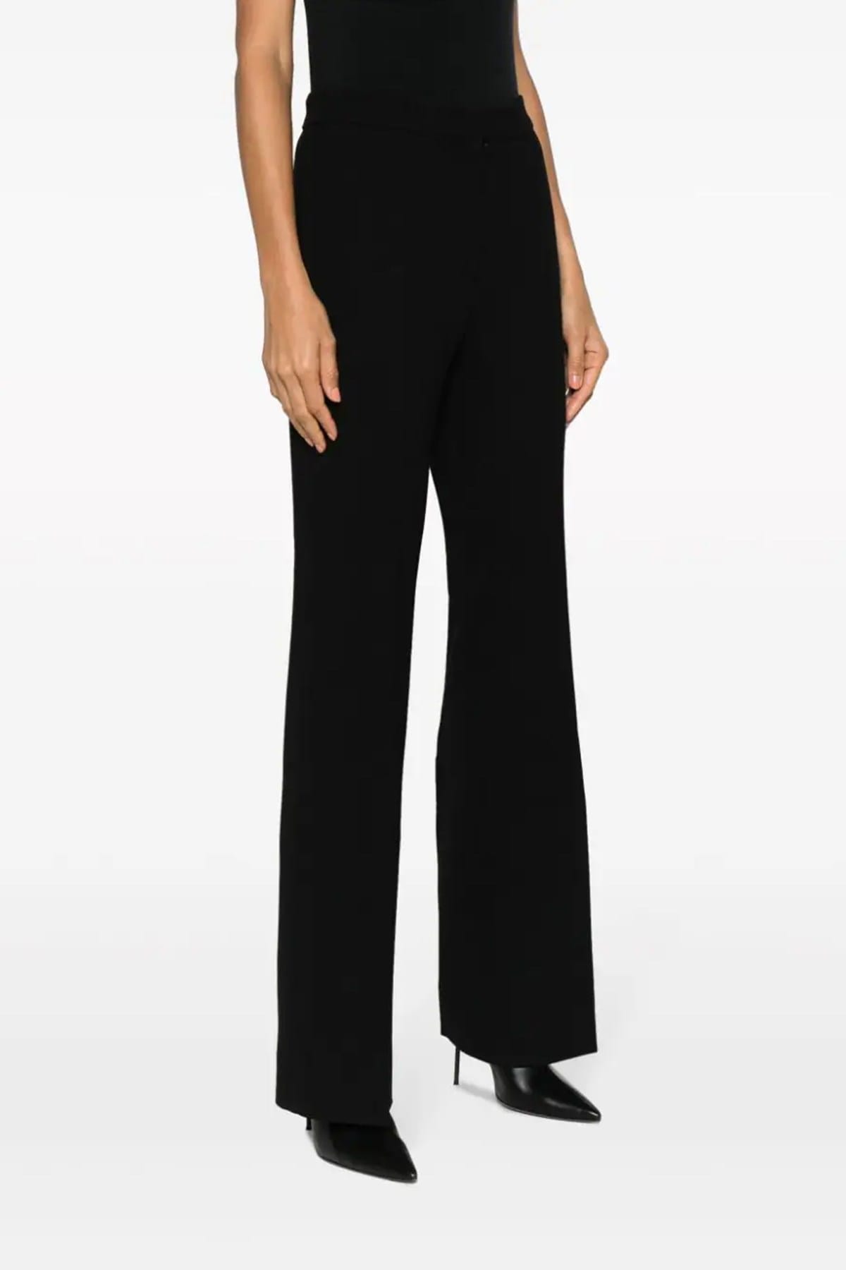 Moschino Moschino Wide Leg Crepe Pants