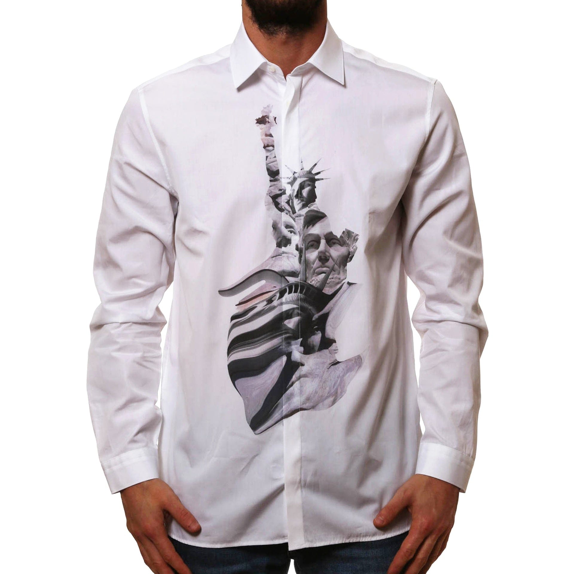Neil Barrett State Of Liberty Cotton Shirt - alternate view