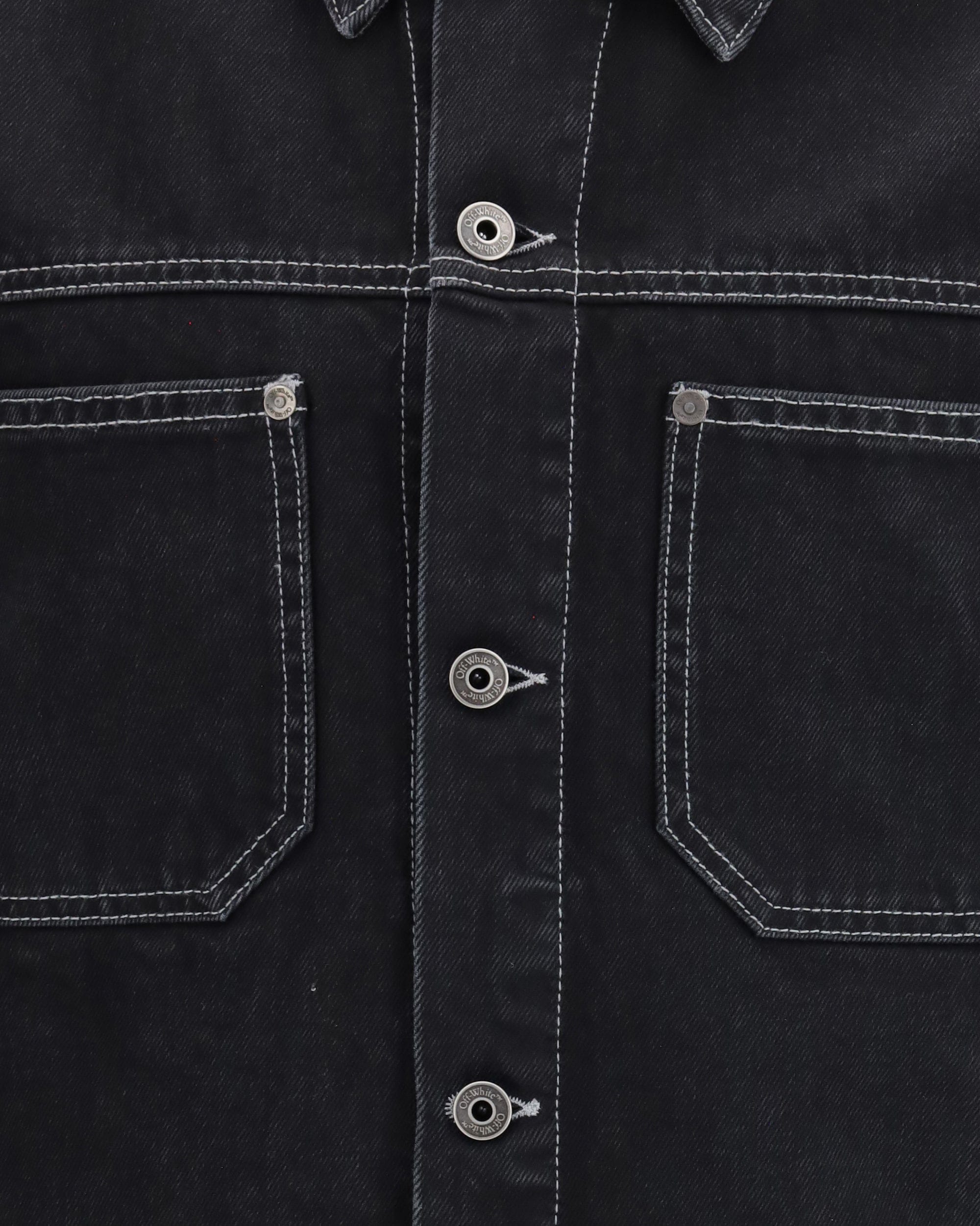 Off-White Arrow Zip Skate Denim Jacket