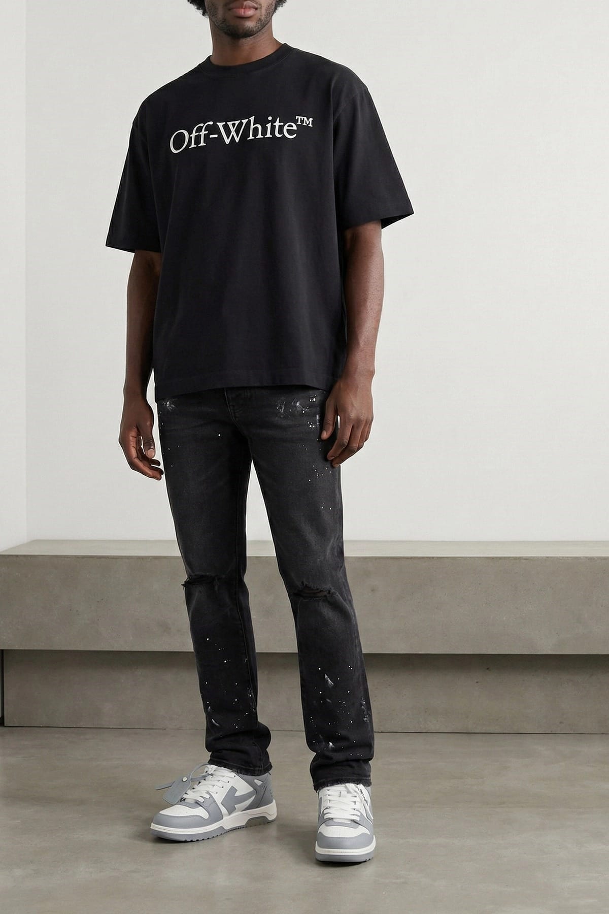 Off-White Großes Buchiges Skate-T-Shirt - alternate view