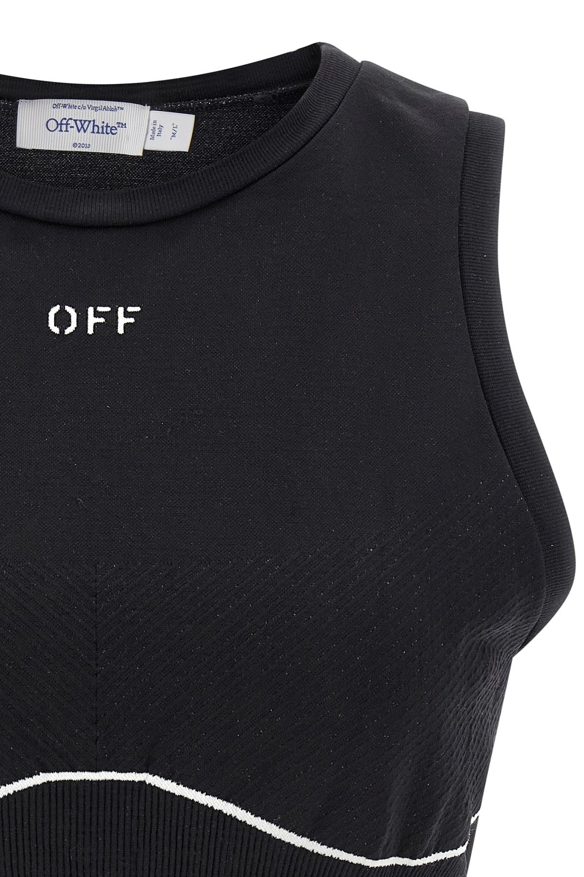 Off-White Cropped Sports Top