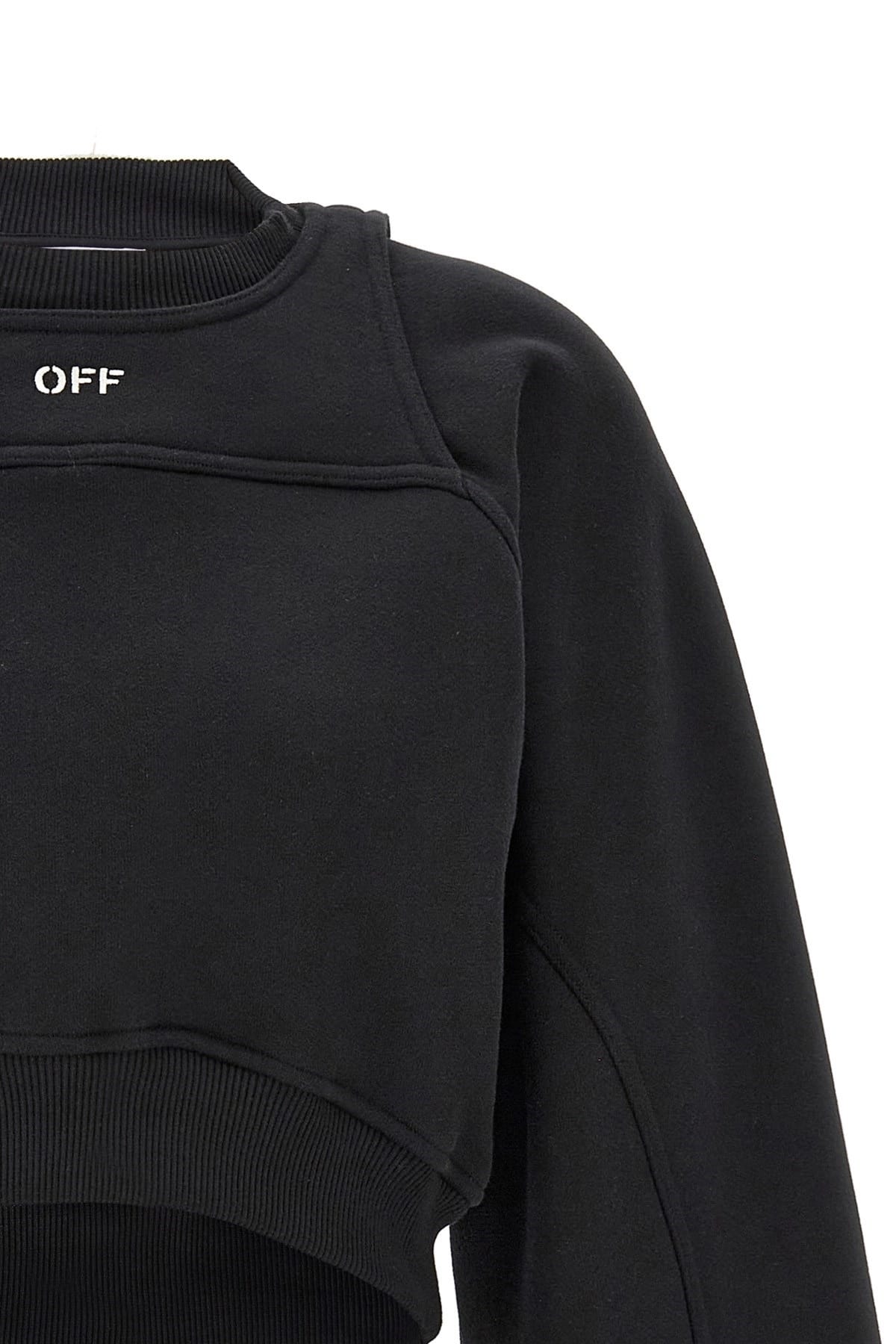 Off-White Off-White Cropped Sweatshirt With Harness Detail