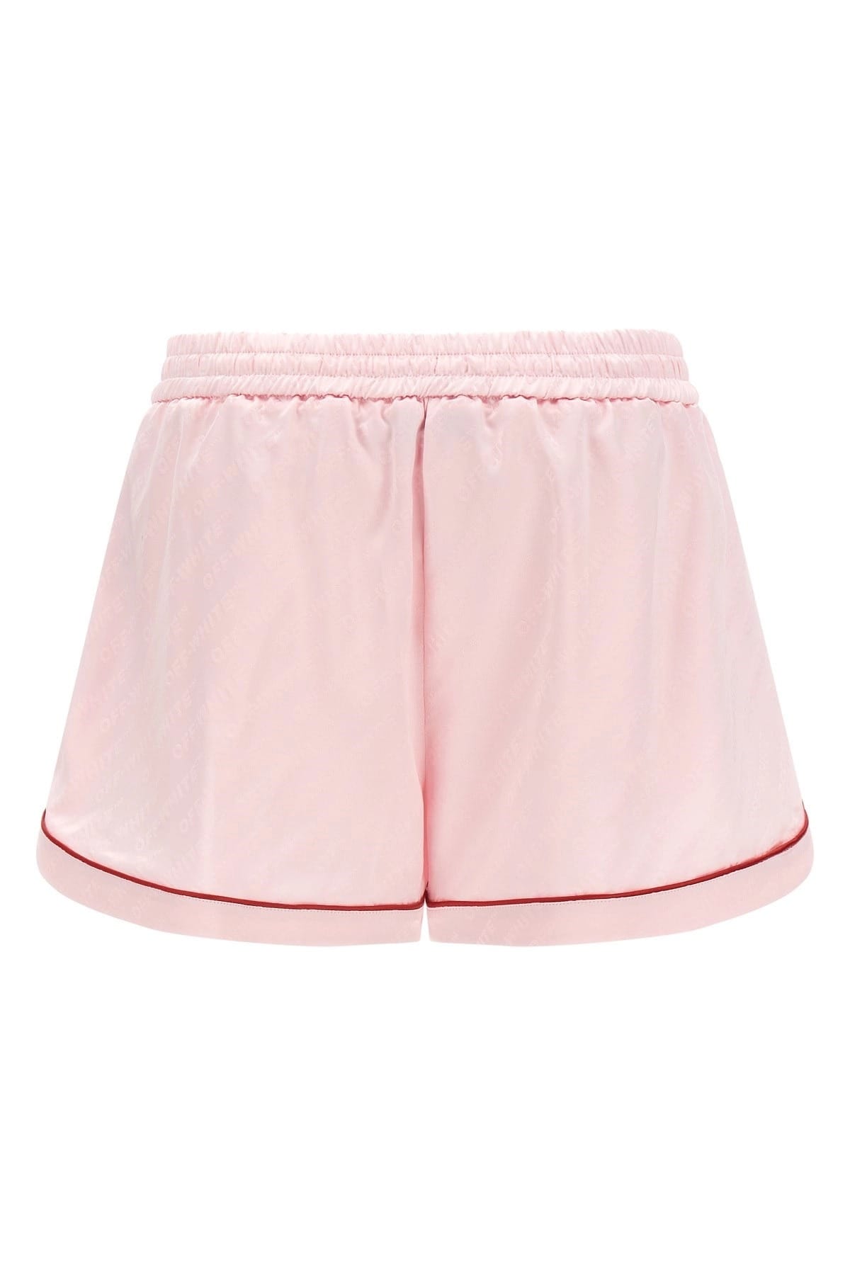 Off-White Off-White Jacquard Satin Pajama Shorts