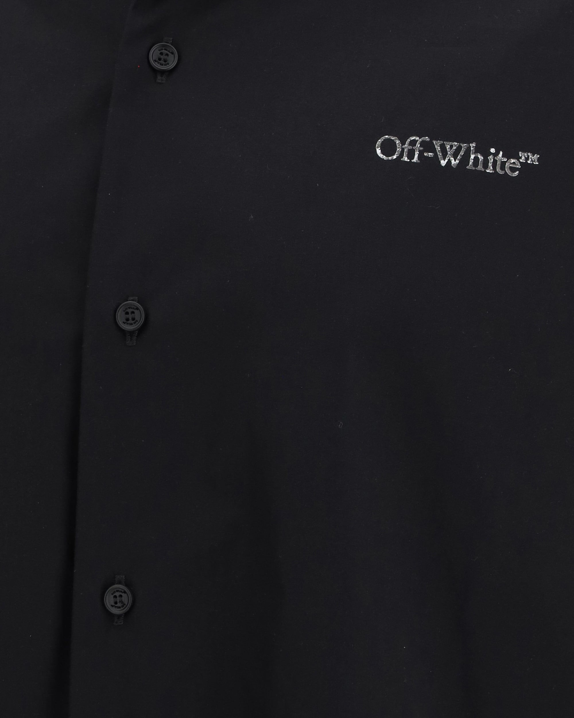Off-White Metal Arrows Pop Bowling Shirt With Short Sleeves