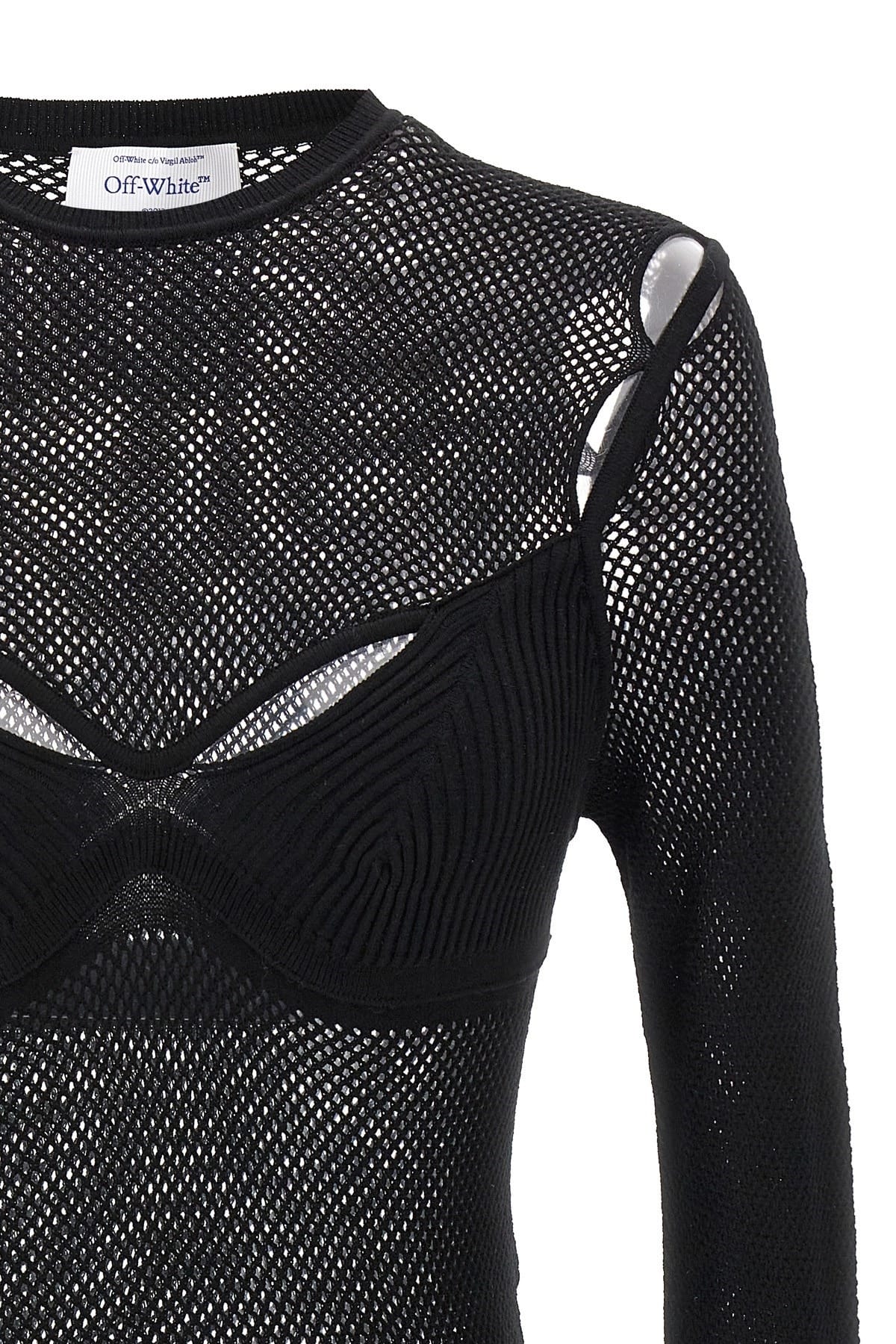 Off-White Off-White Net Arrow Bralette Top