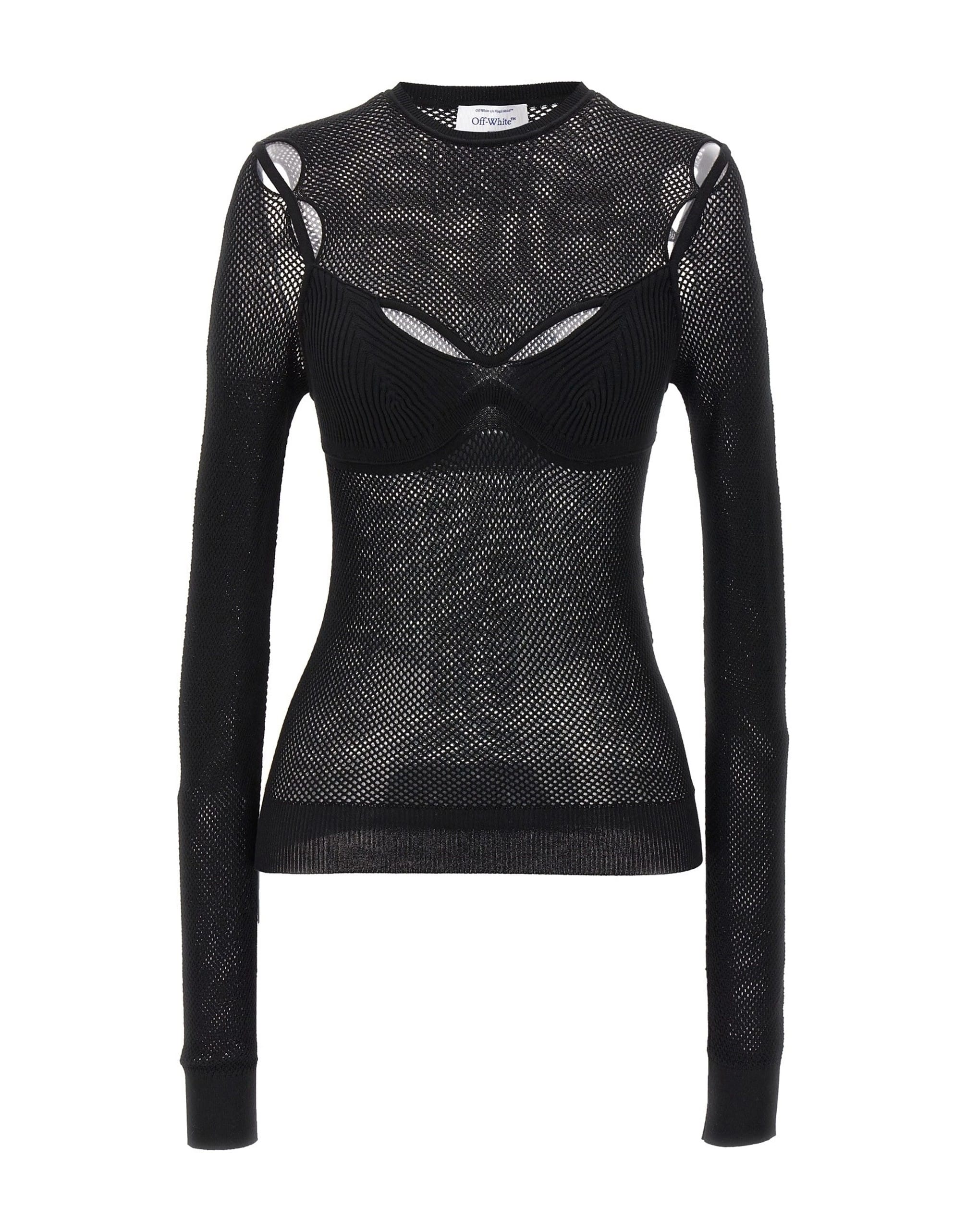 Off-White Off-White Net Arrow Bralette Top
