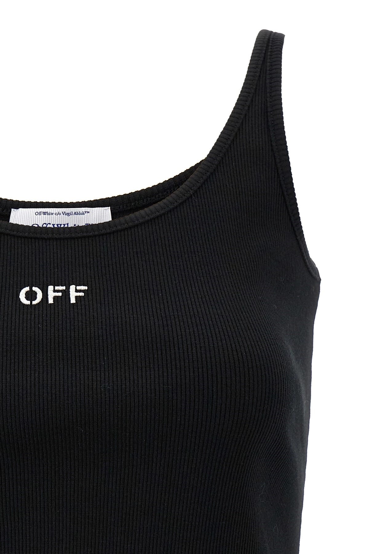Off-White Off-White Off Stamp Ribbed Top
