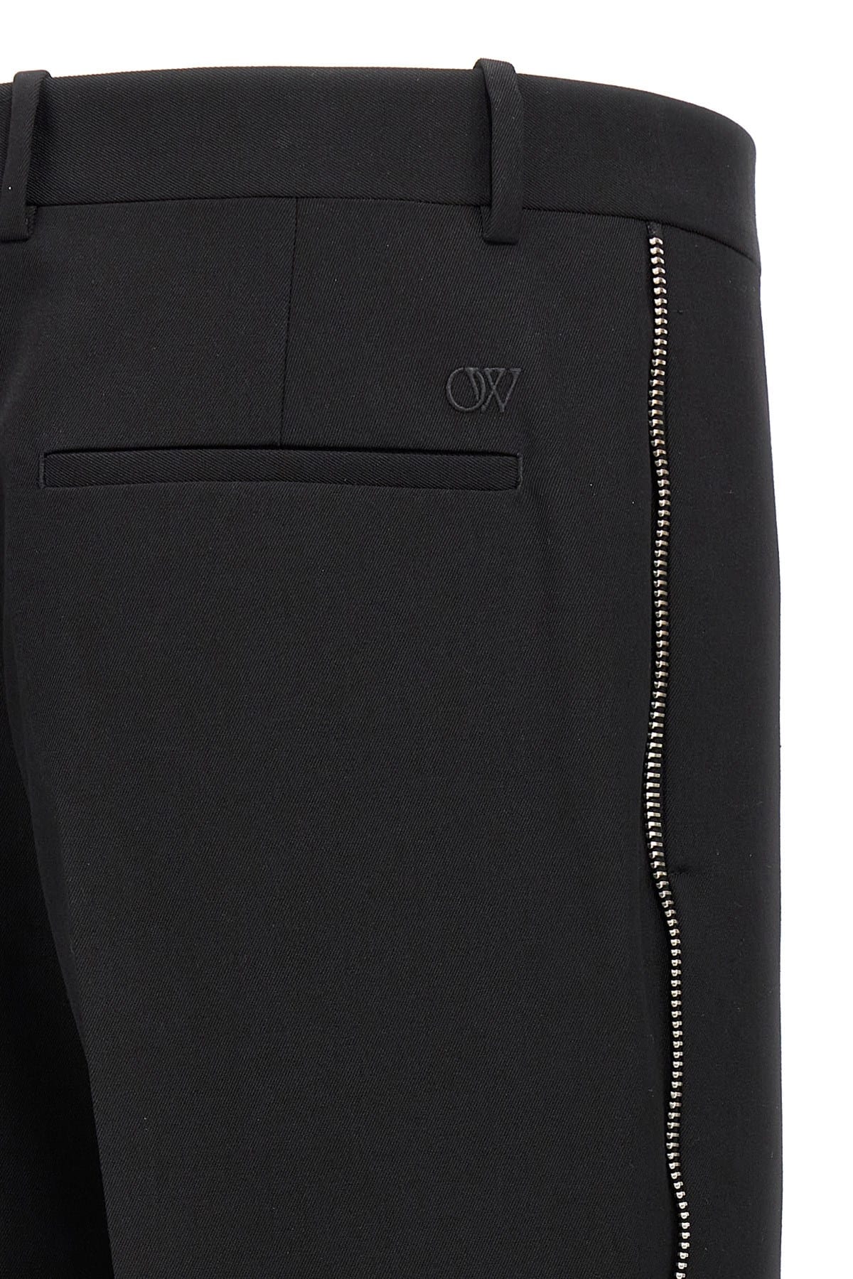 Off-White Off-White Ow Emb Wool Pants