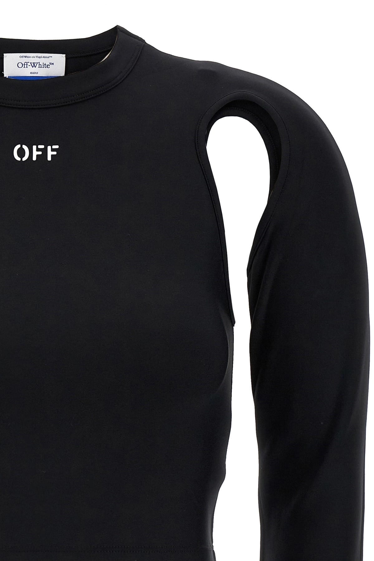 Off-White Off-White Sleek Cut-Out Crop Top