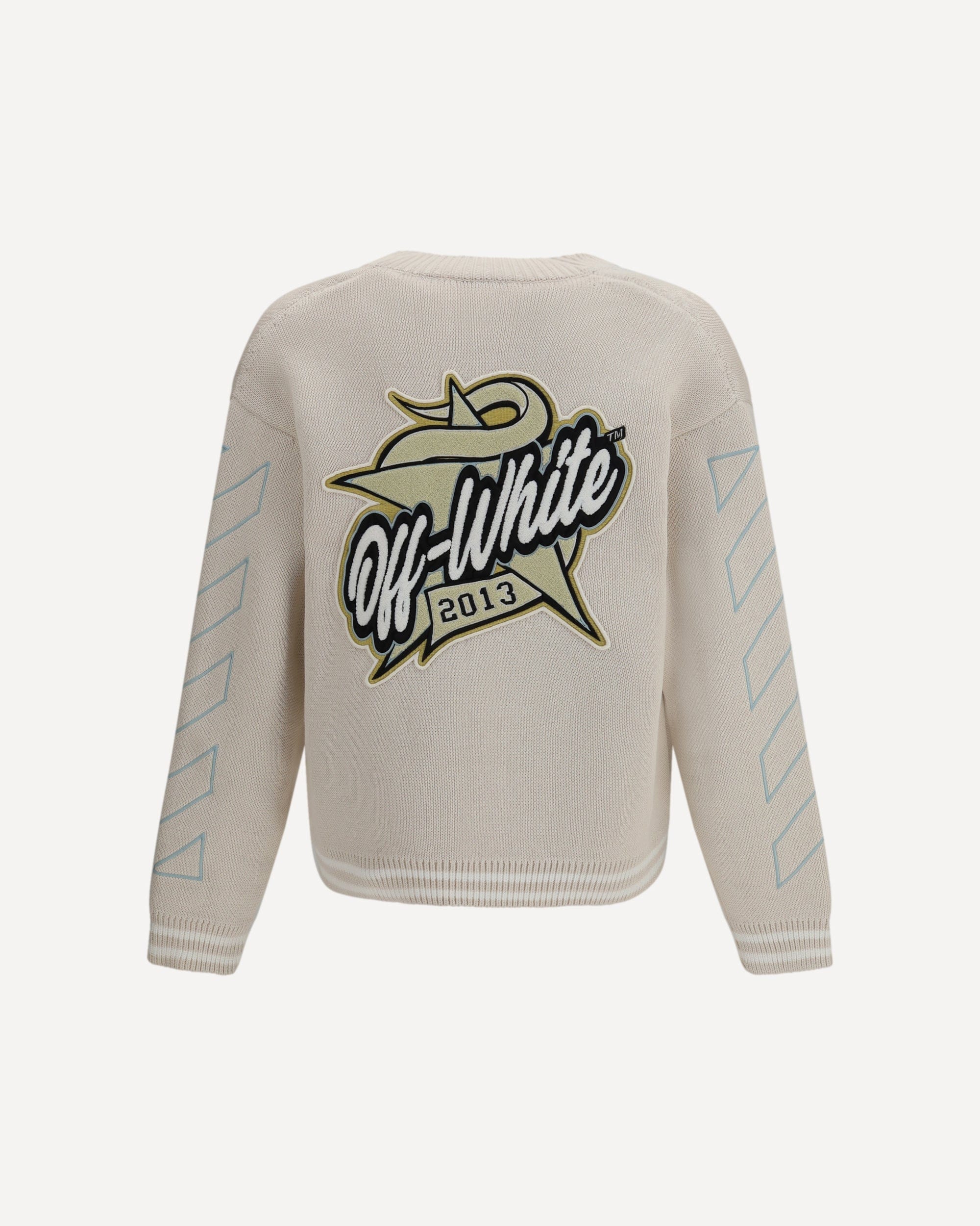 Off-White Star Logo Diagonal Varsity Cardigan