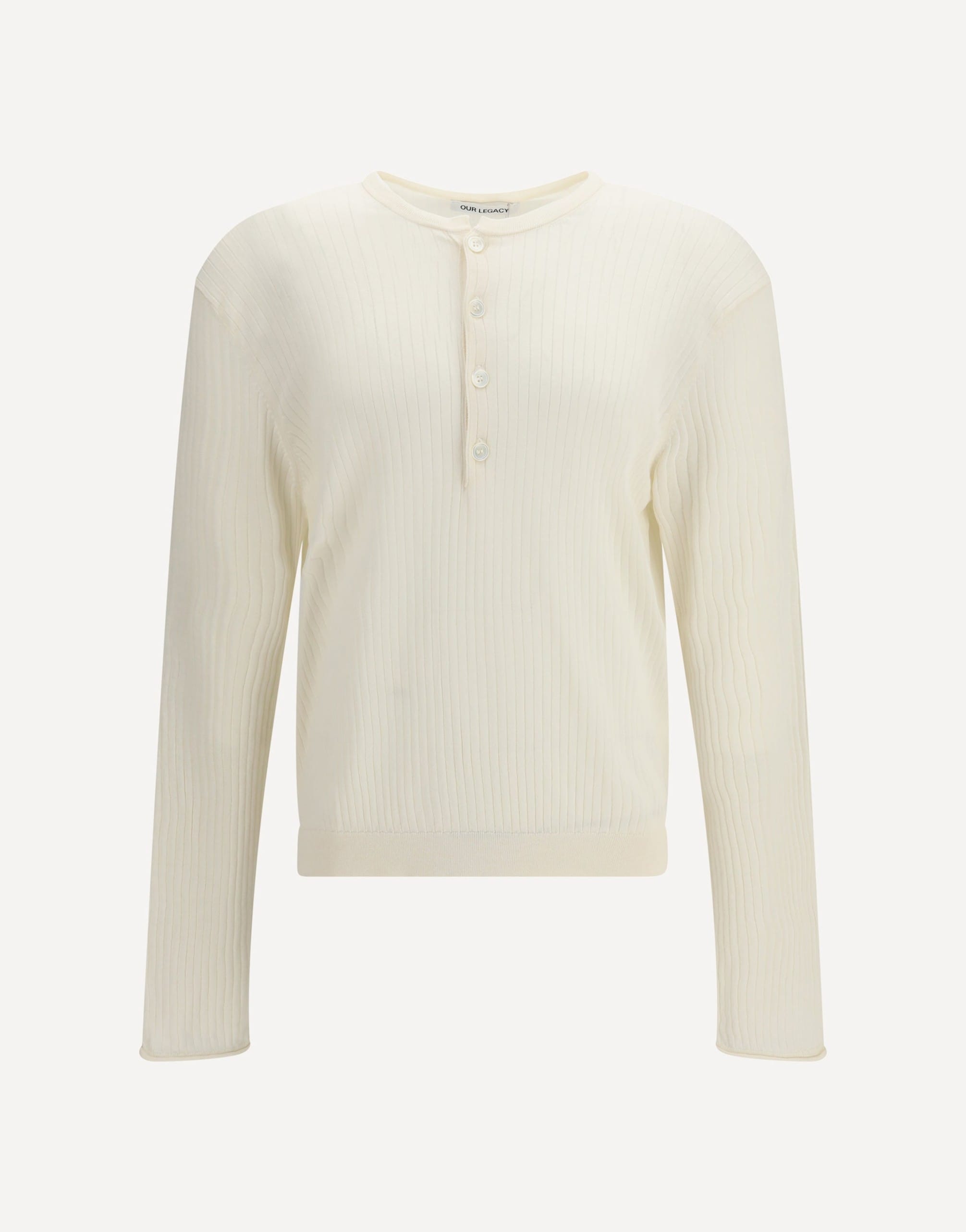 Our Legacy Fine Henley Longsleeve Cotton Crepe