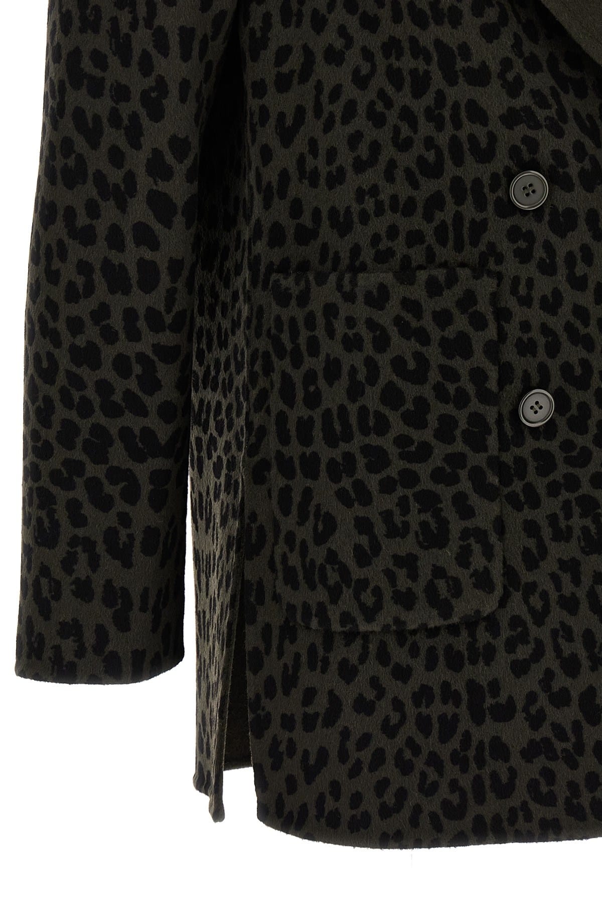 P.A.R.O.S.H. P.A.R.O.S.H. Animal Print Double-Breasted Blazer