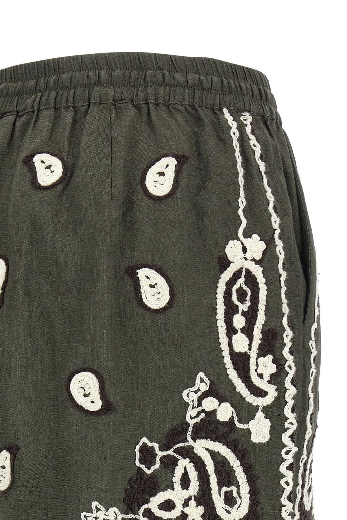 P.A.R.O.S.H. P.A.R.O.S.H. Beach26 Embroidered Linen Shorts