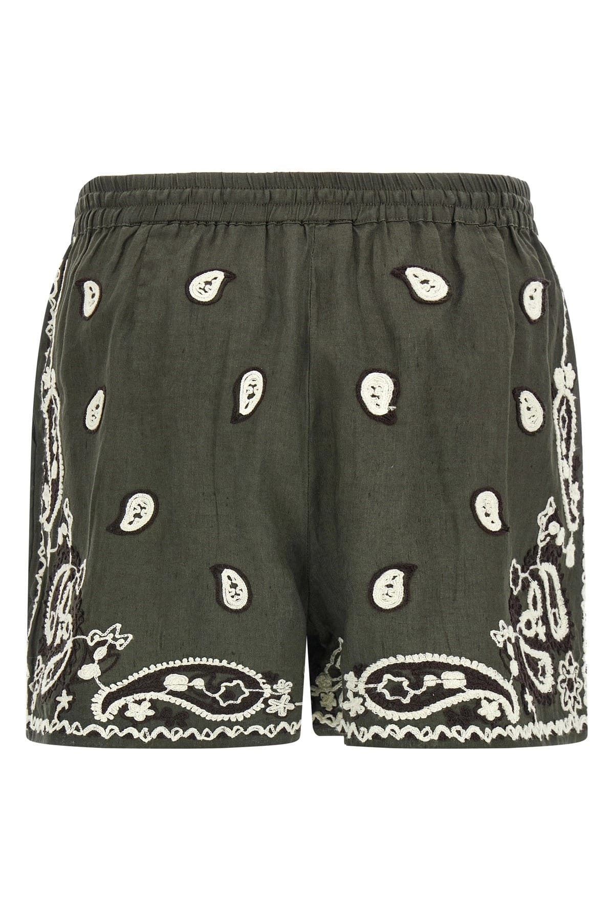 P.A.R.O.S.H. P.A.R.O.S.H. Beach26 Embroidered Linen Shorts