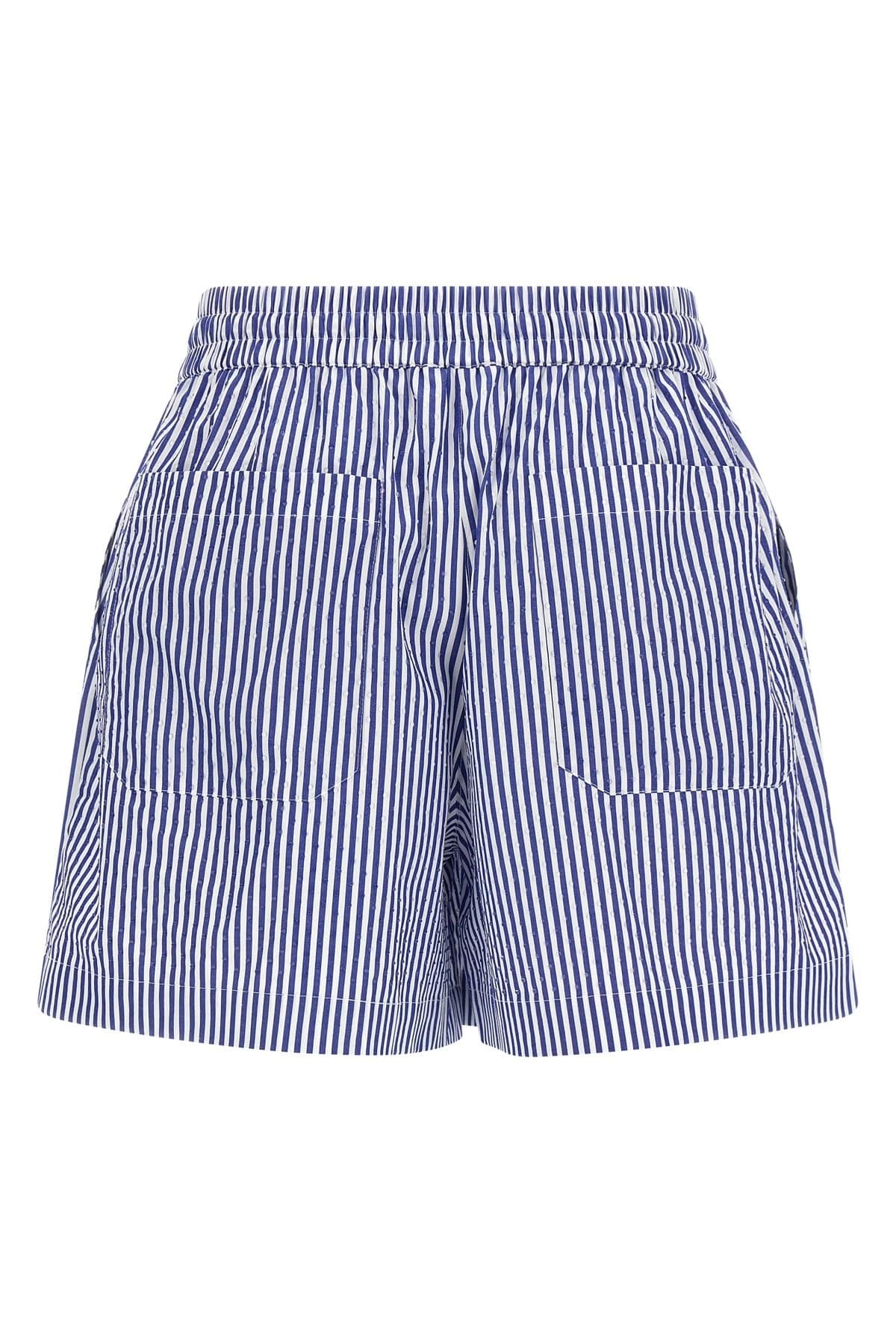 P.A.R.O.S.H. P.A.R.O.S.H. Cashine Striped Poplin Rhinestone Shorts