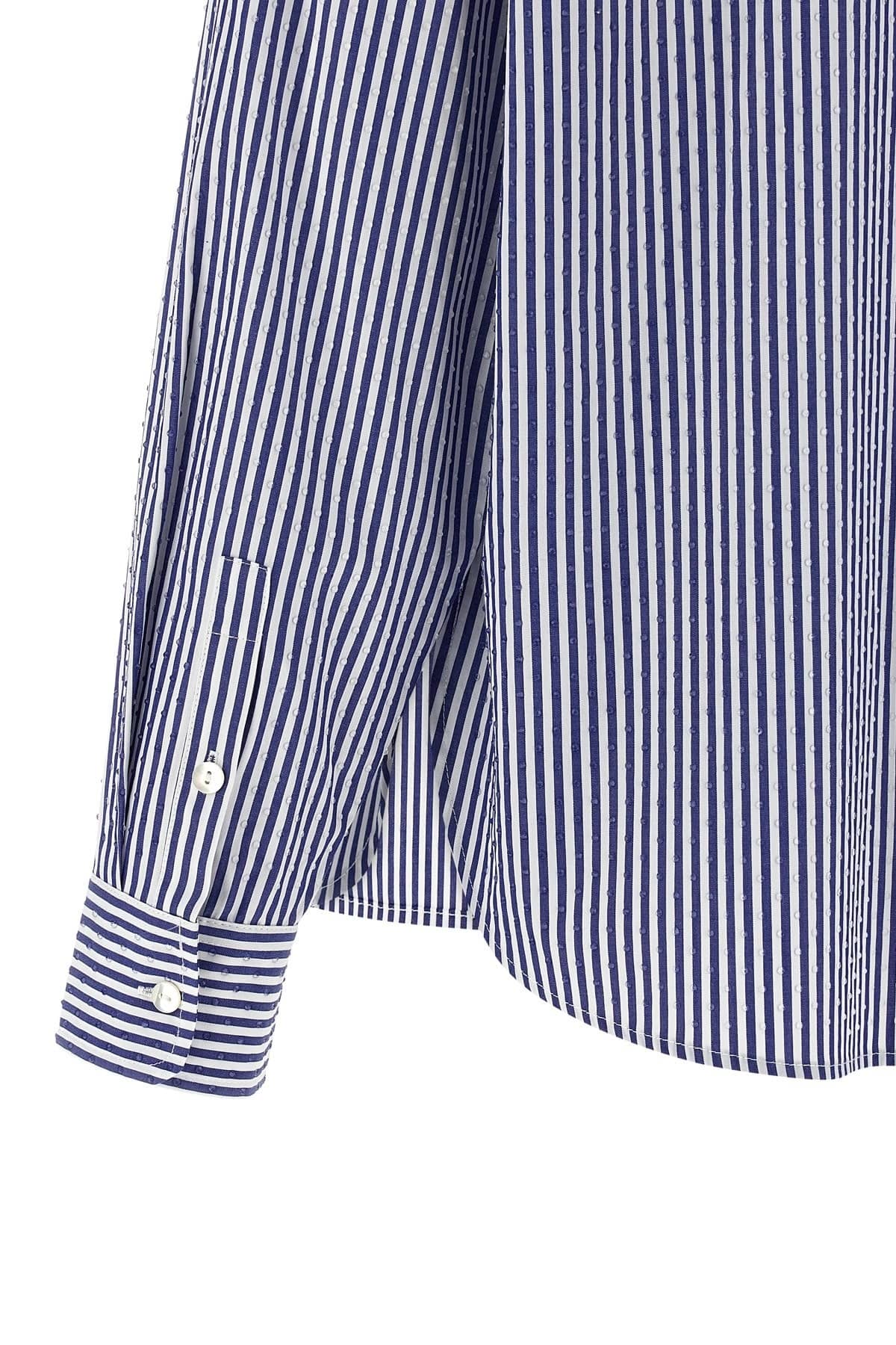 P.A.R.O.S.H. P.A.R.O.S.H. Cashine Striped Rhinestone Shirt
