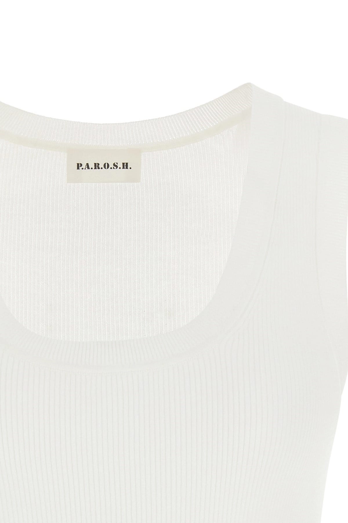 P.A.R.O.S.H. P.A.R.O.S.H. Cipria26 Ribbed Cotton Top