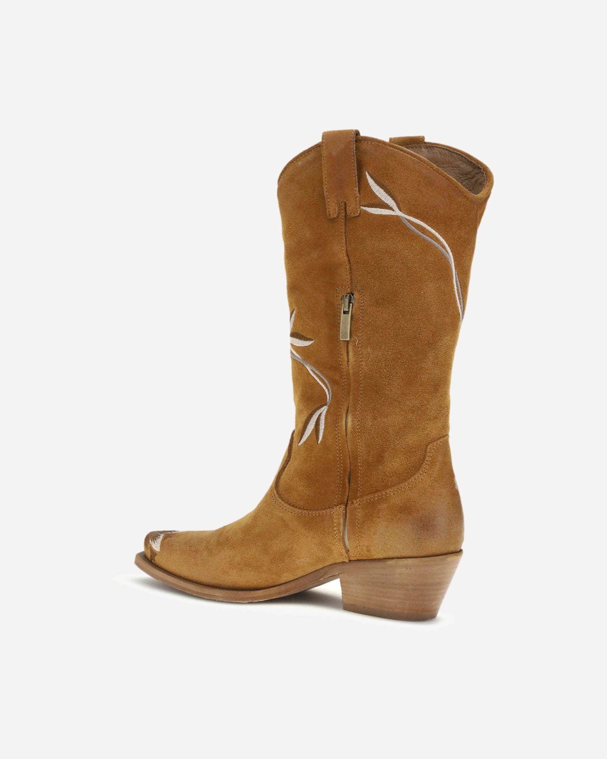 P.A.R.O.S.H. Texan Boots With Floral Embroidery