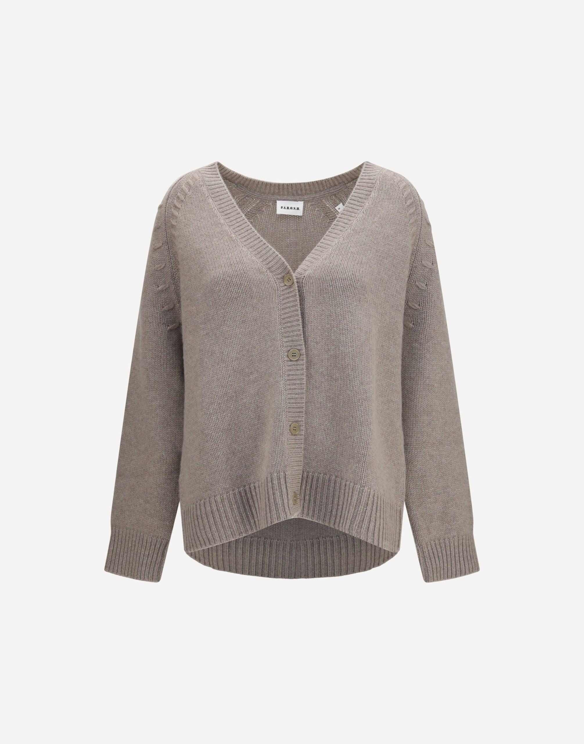 Cardigan con bottoni e scollo a V P.A.R.O.S.H.