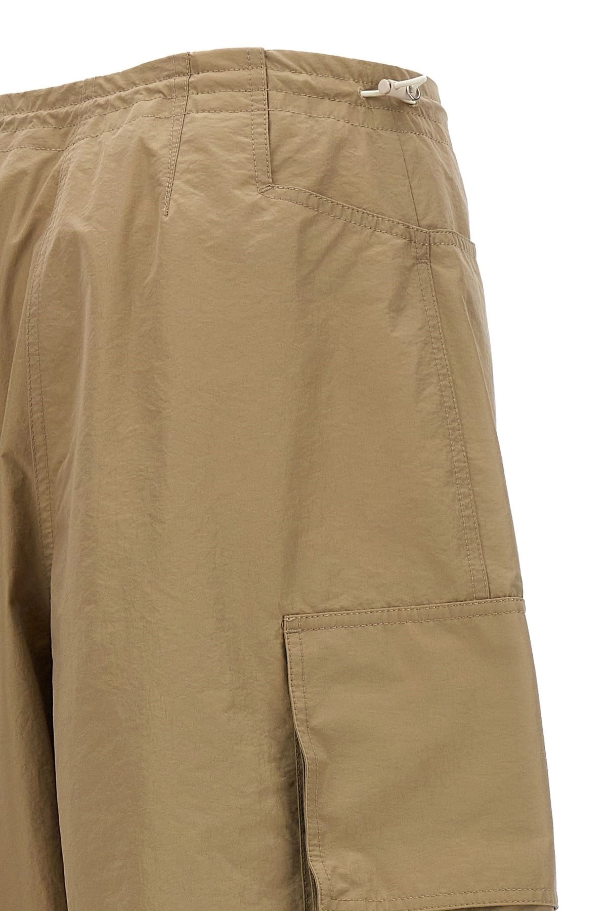 Palm Angels Palm Angels Beige Nylon Parachute Pants