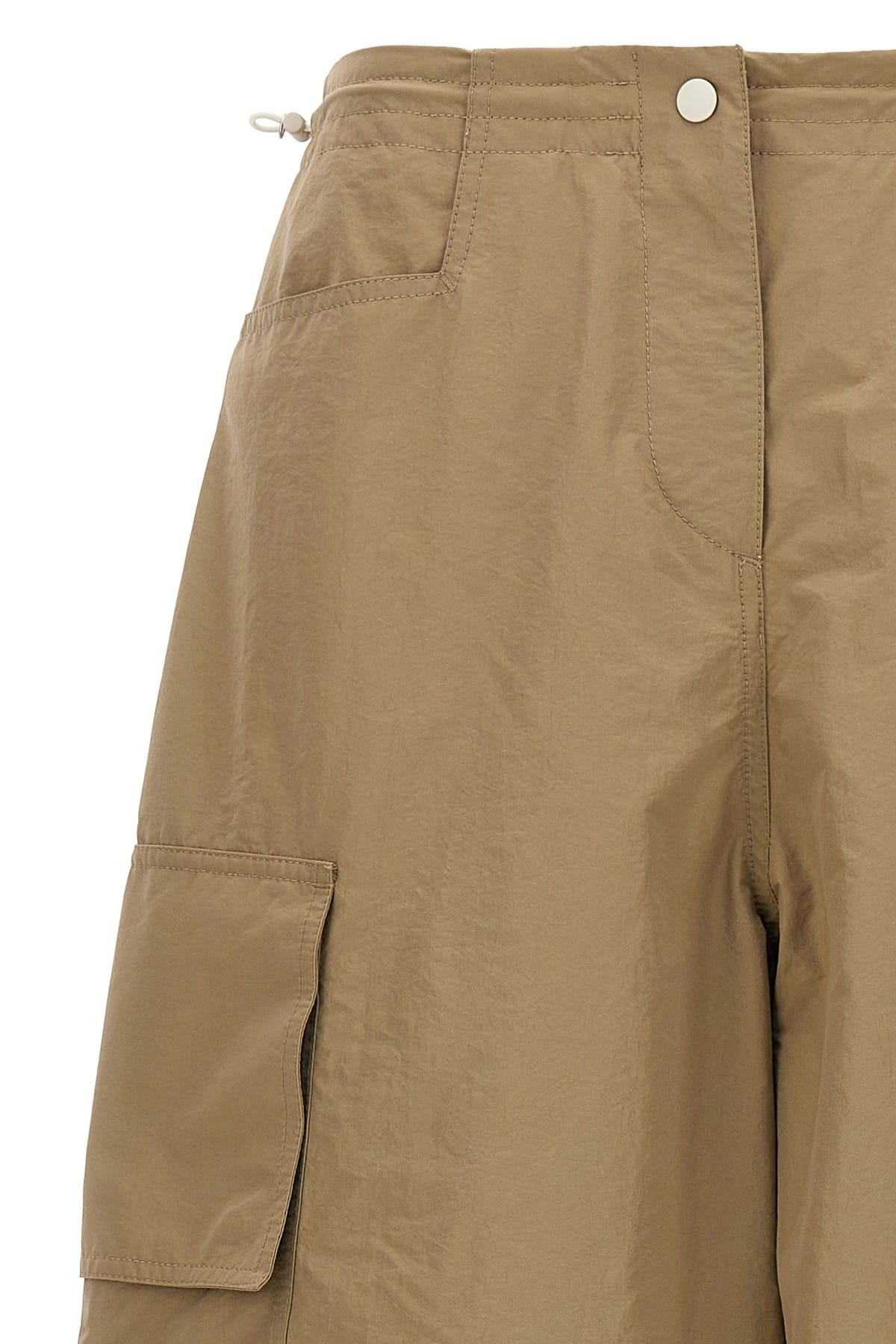 Palm Angels Palm Angels Beige Nylon Parachute Pants
