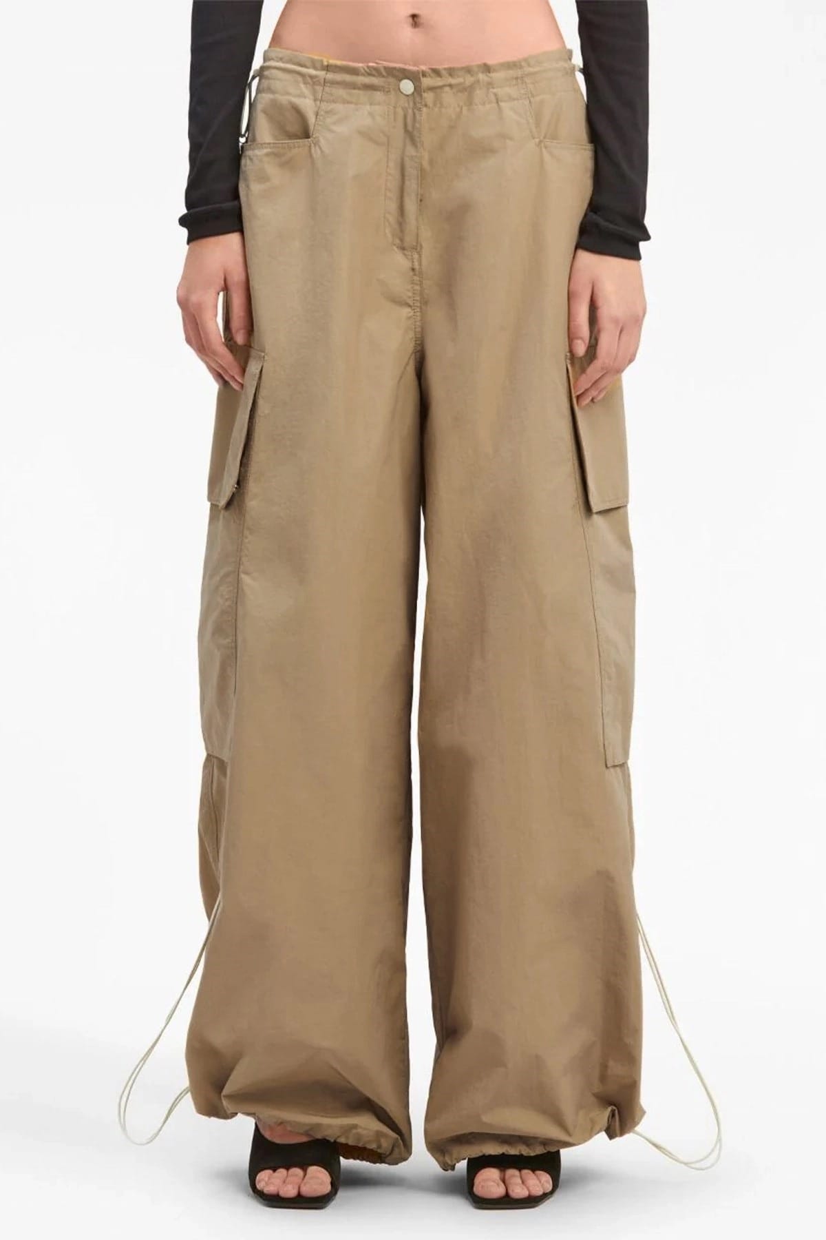 Palm Angels Beige nylon parachutebroek - alternate view