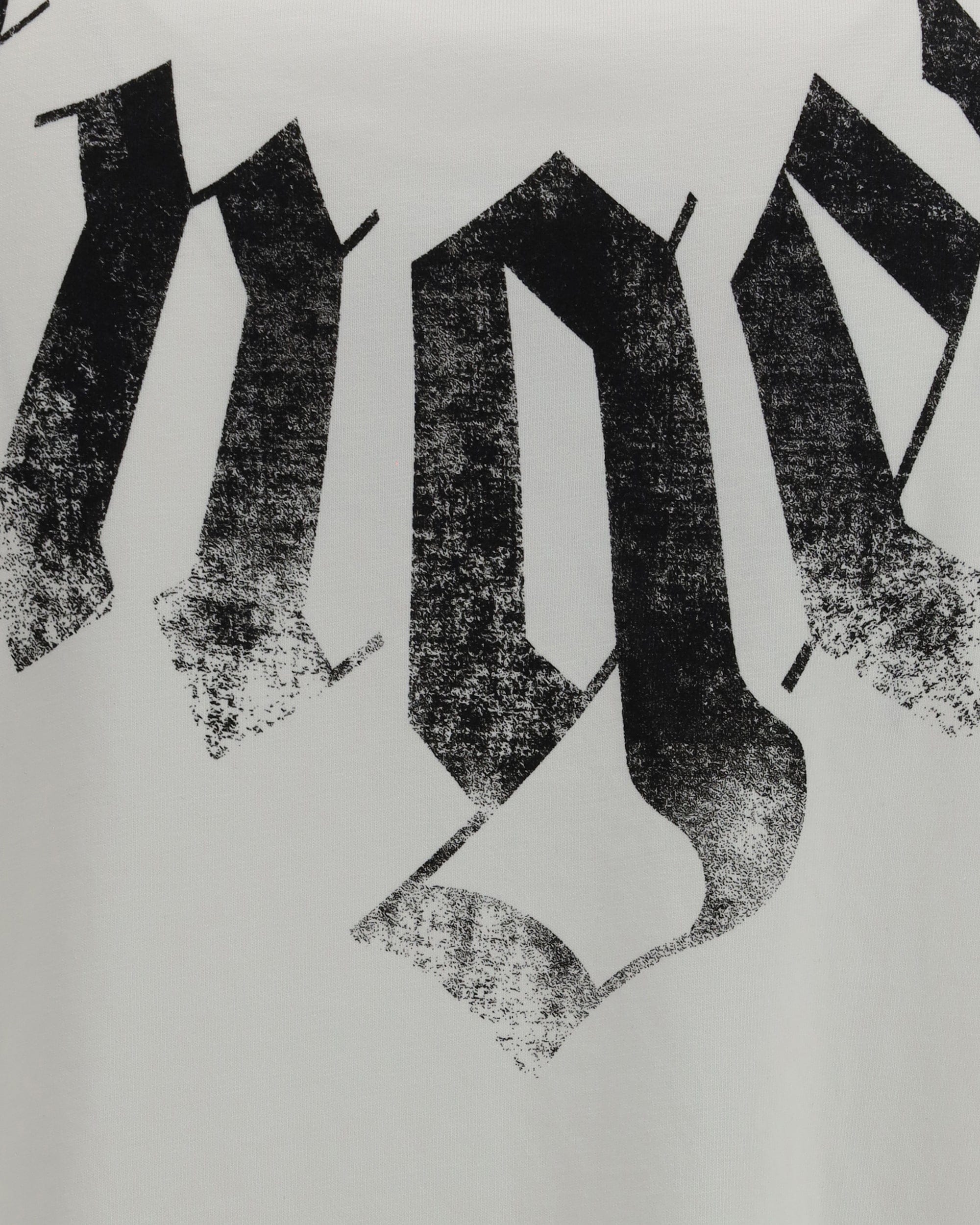 Palm Angels Big Neck Logo Distressed T-Shirt