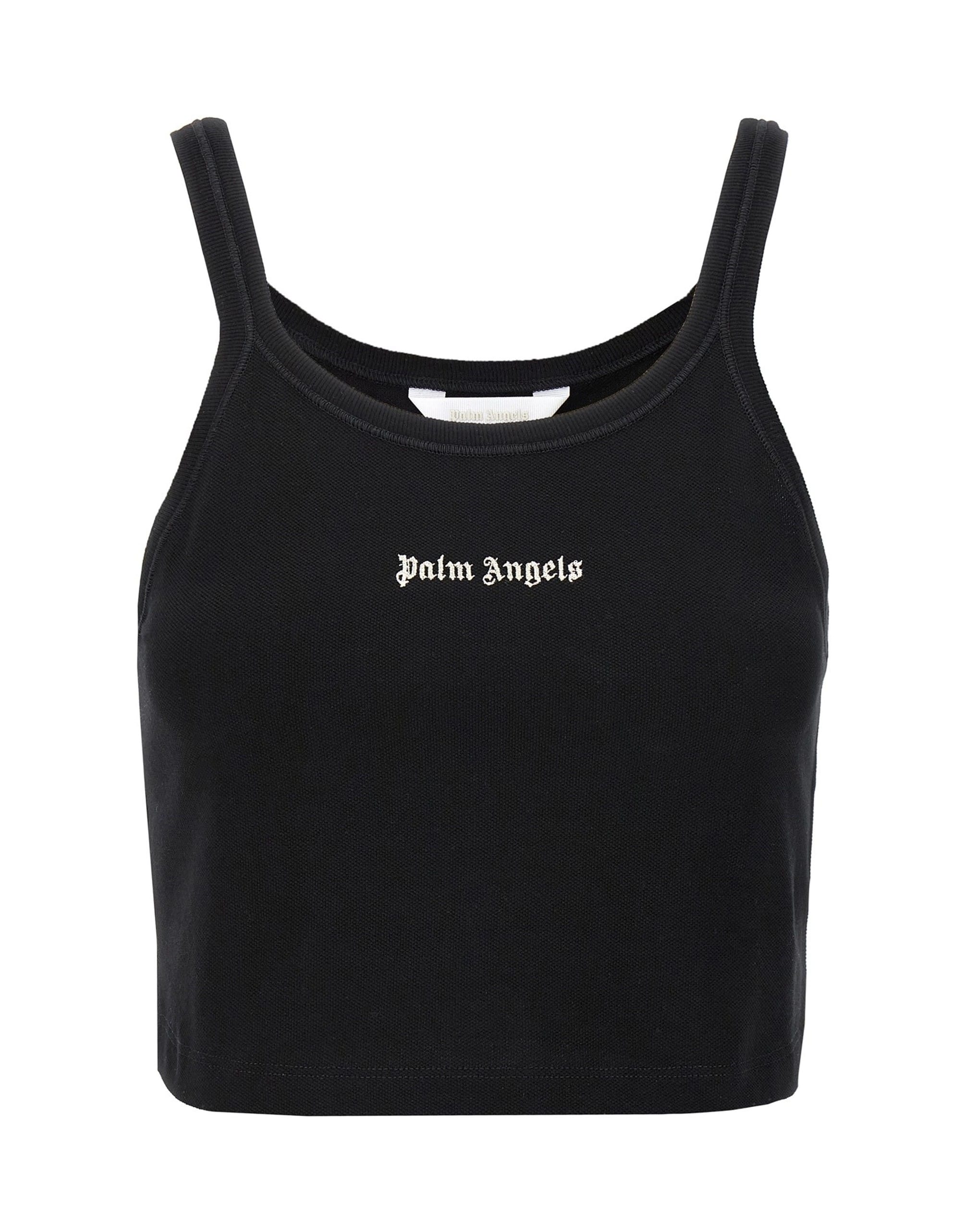 Palm Angels Palm Angels Classic Logo Crop Tank Top