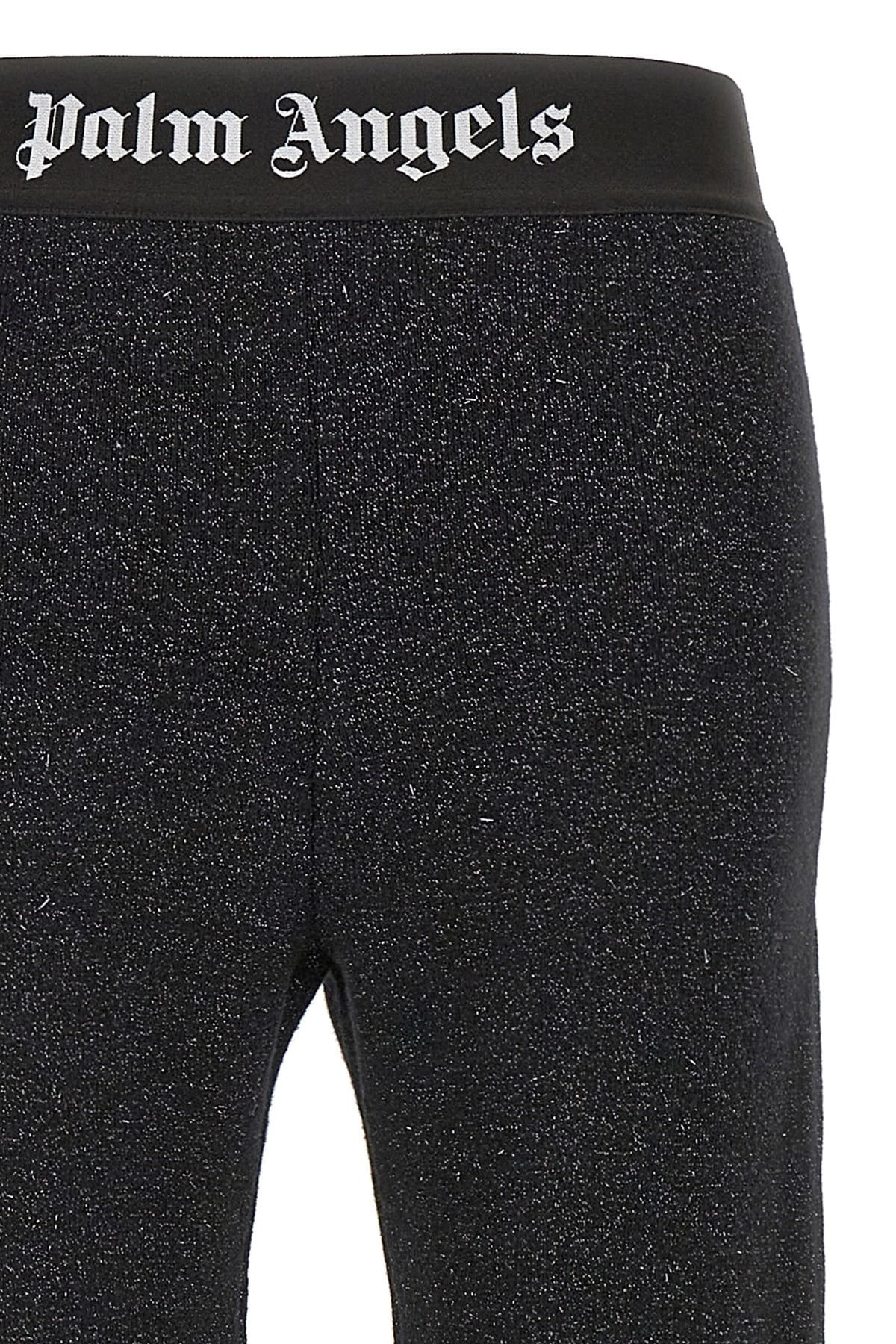 Palm Angels Palm Angels Logo Tape Lurex Knit Pants