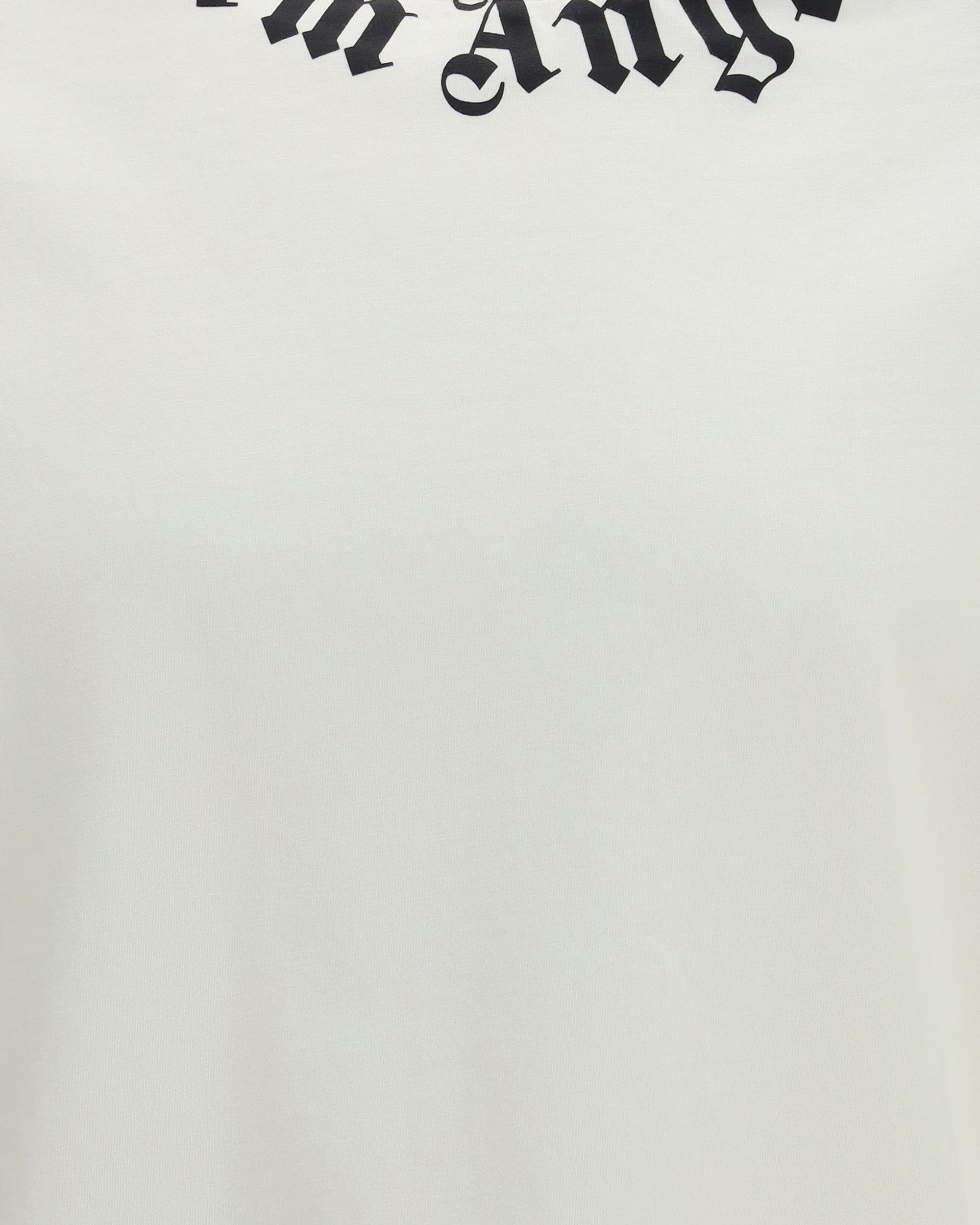 Palm Angels Neck Logo Cotton T-Shirt