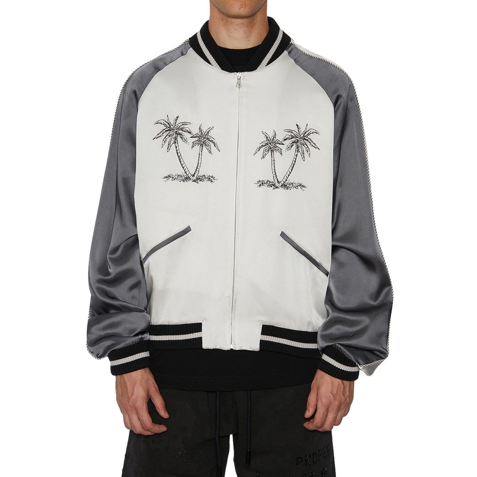 Palm Angels Palm Palms Souvenir Bomber Jacket - alternate view