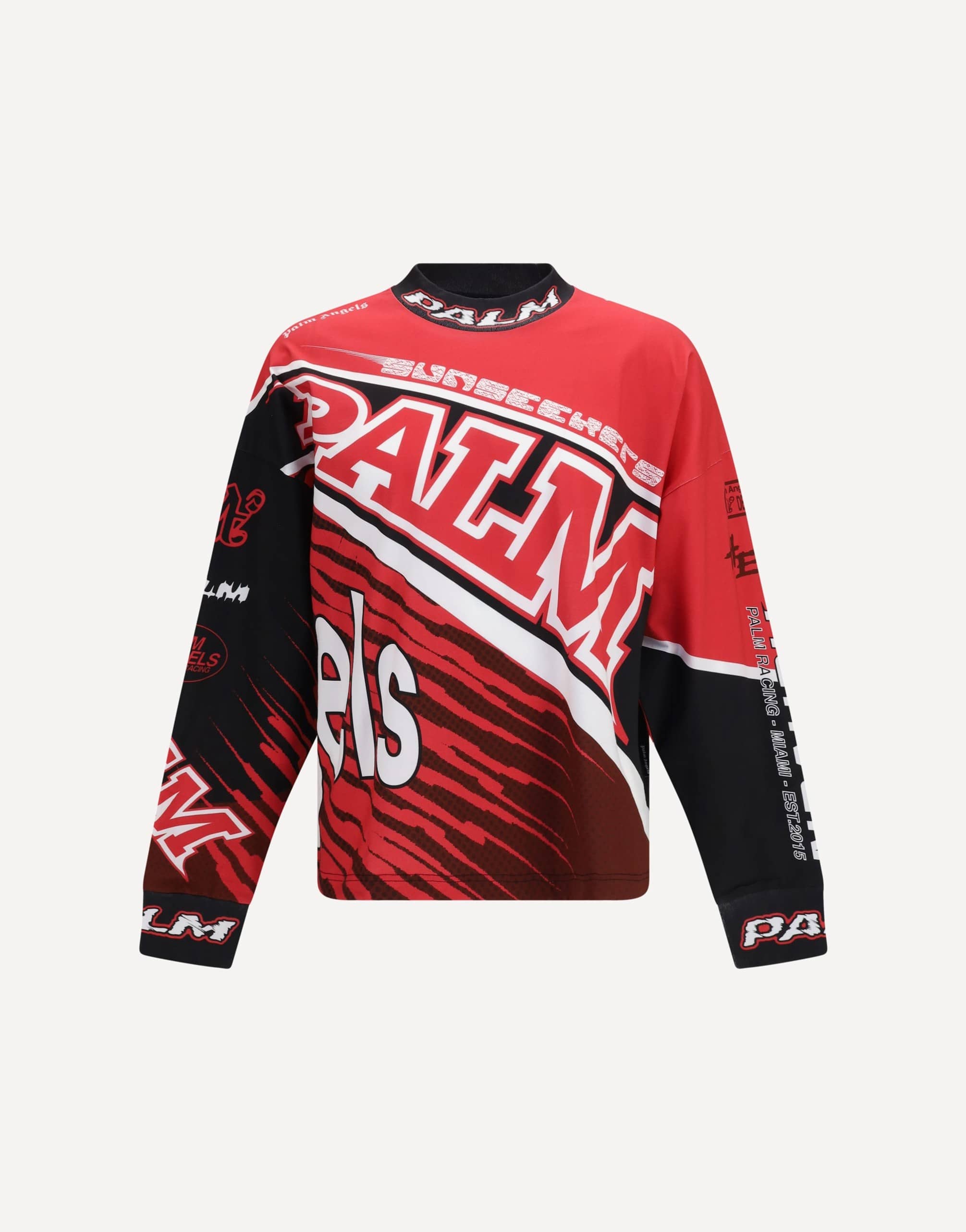 Palm Angels Racing Long-Sleeved T-Shirt
