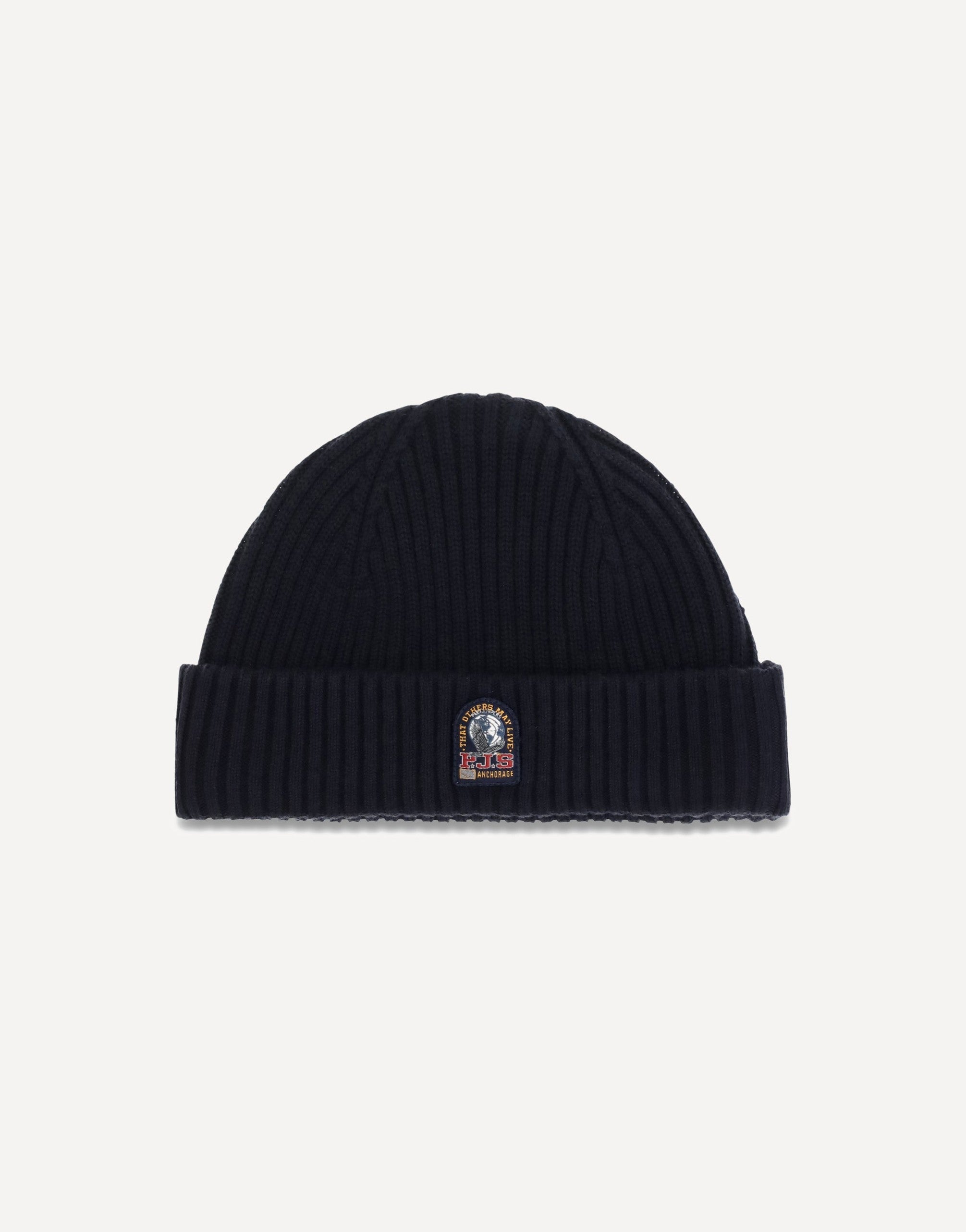 Parajumpers Ribbed Knit Logo Beanie