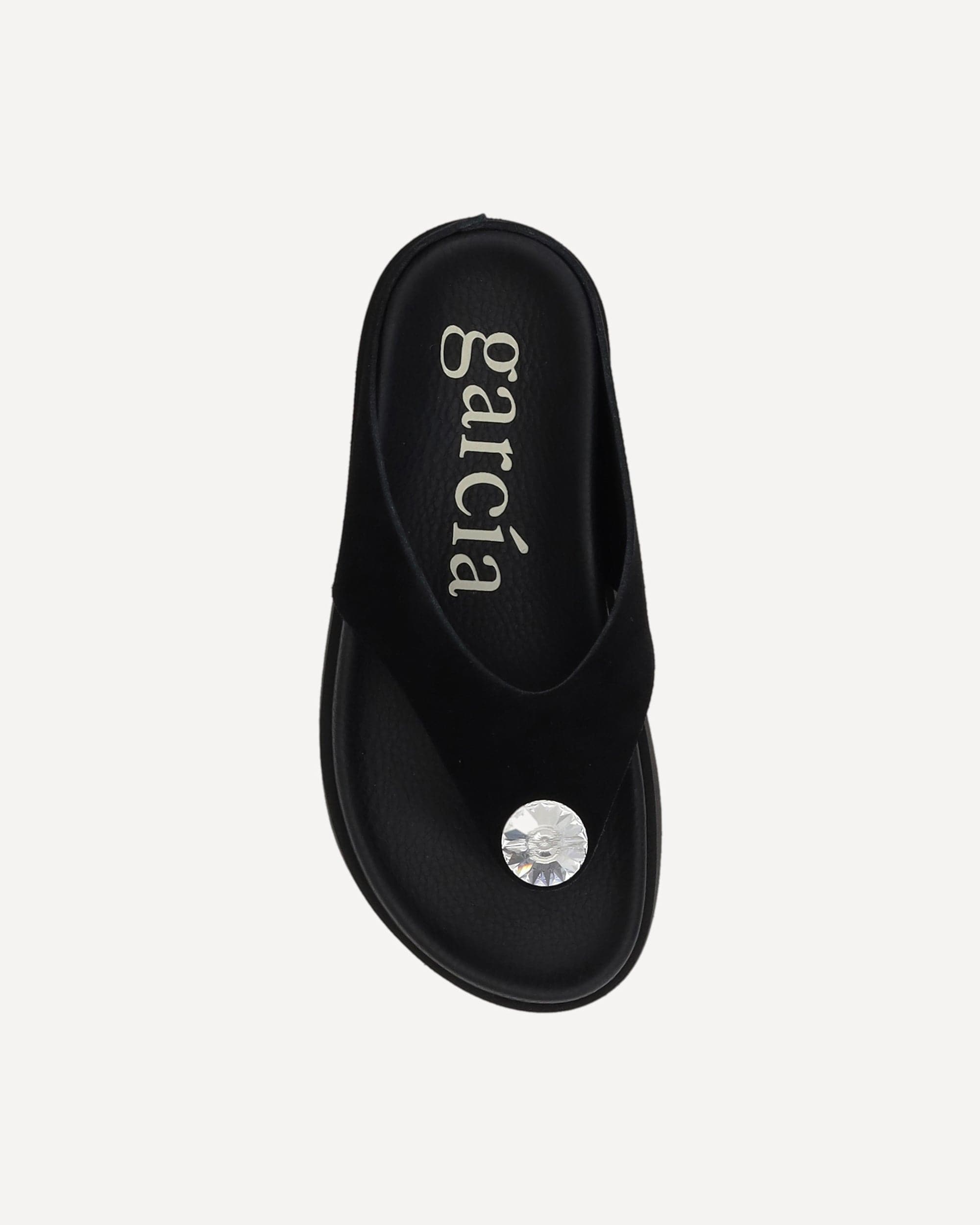 Pedro García Jewel Thong Sandals Patent Leather