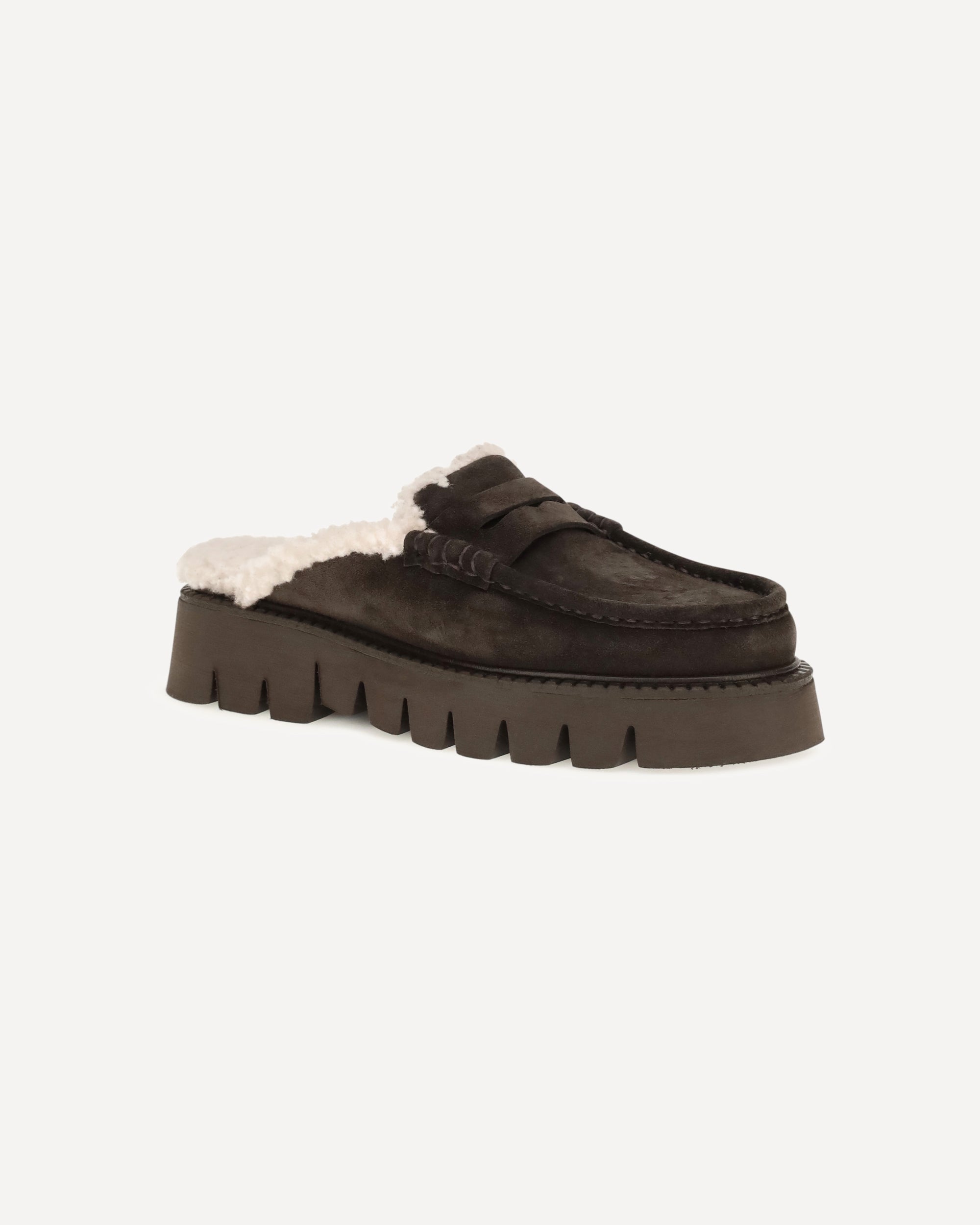 Pedro García Savy Shearling Mules - alternate view