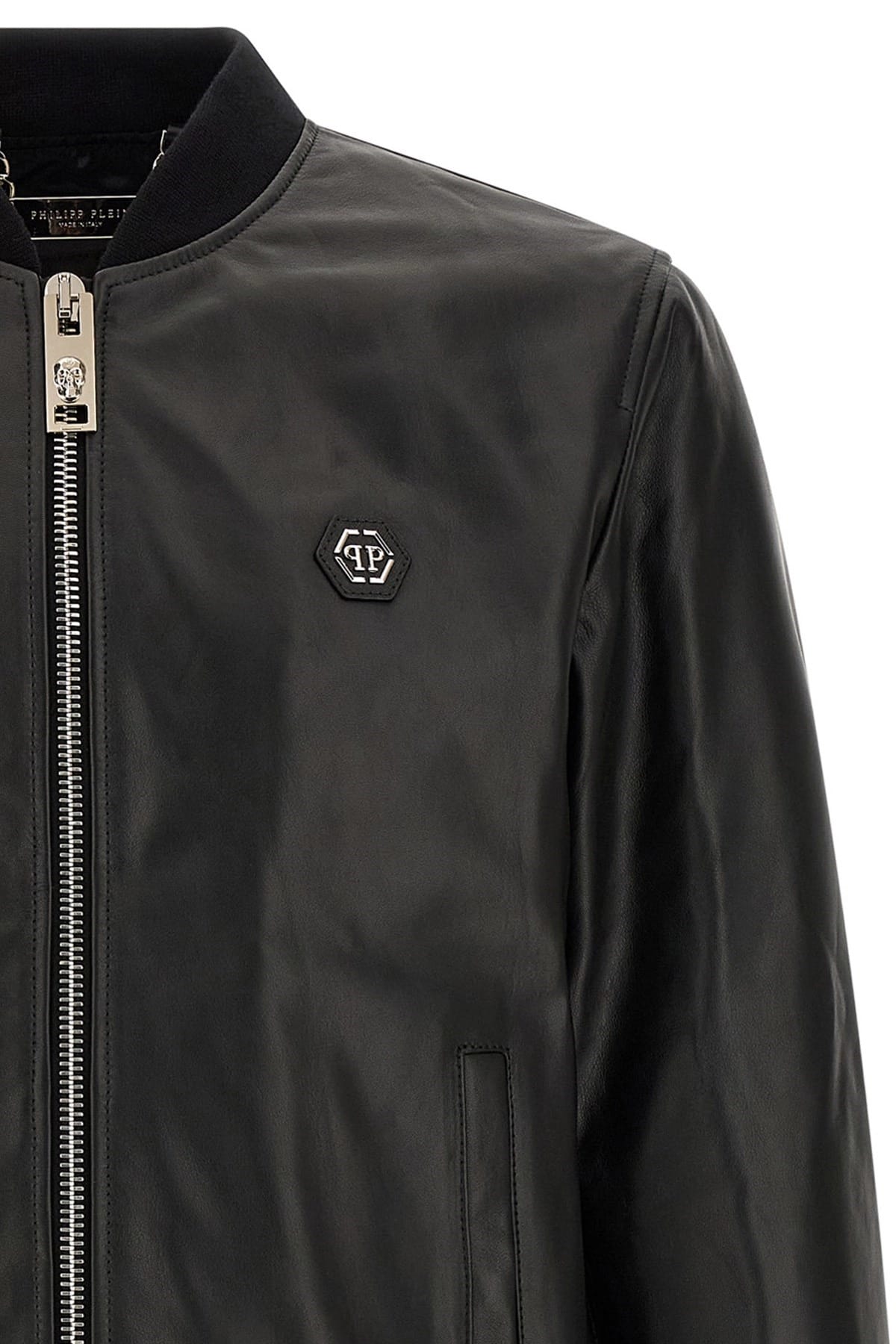 Philipp Plein ビリー レザー ボンバージャケット | Sendegaro JP