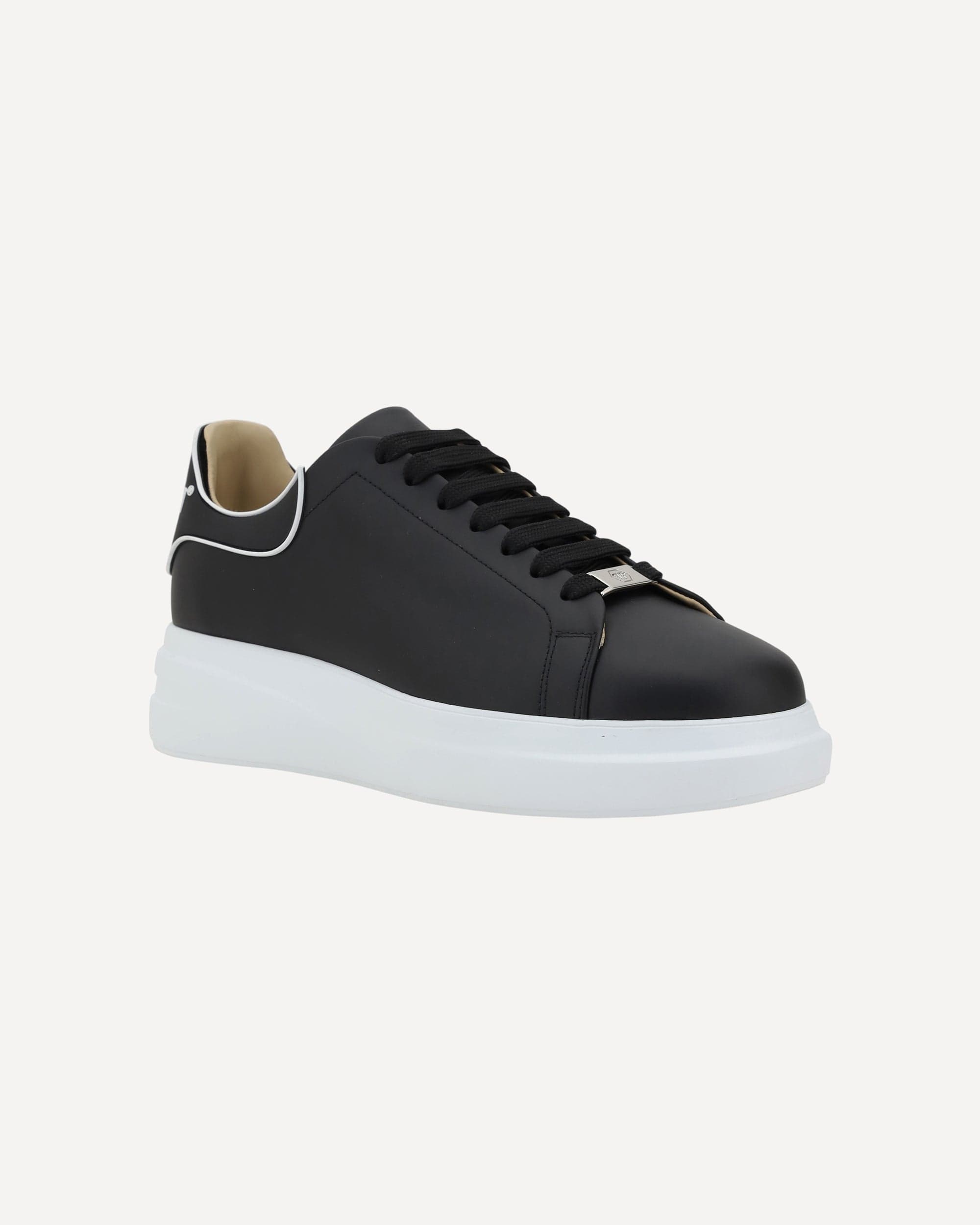 Philipp Plein Leather Lace-Up Sneakers