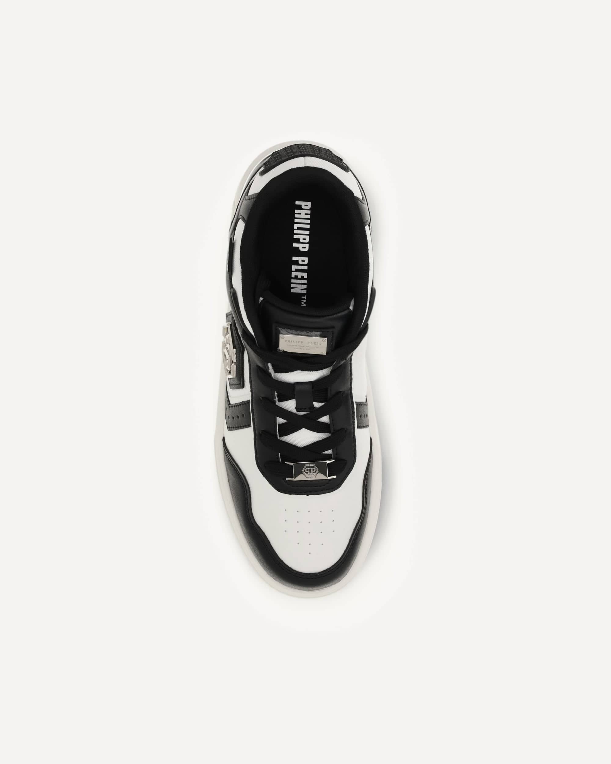 Philipp Plein Sk8r Sneakers With Nickel-Logo Spoiler