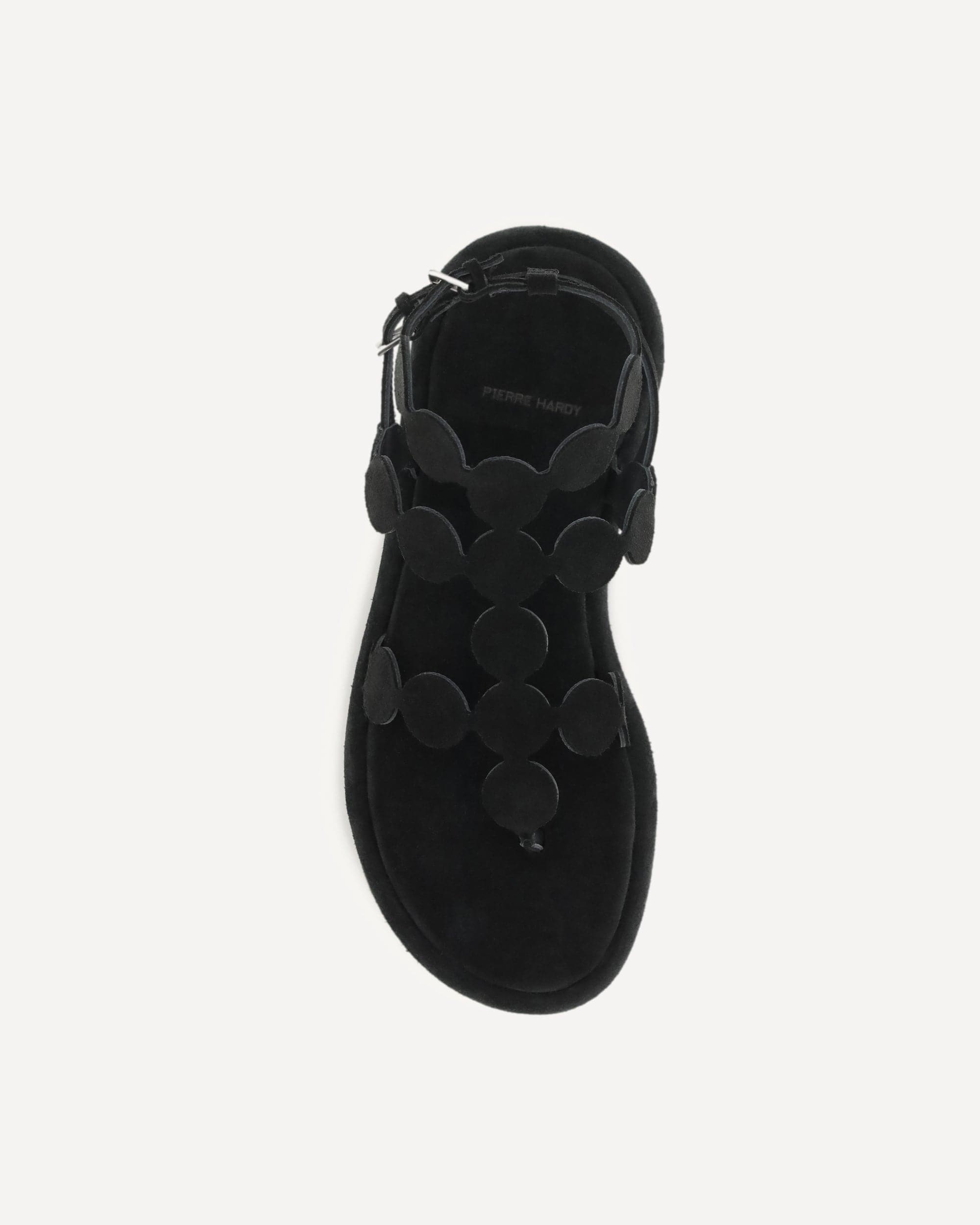Pierre Hardy Suede Platform Sandals Geometric Cage