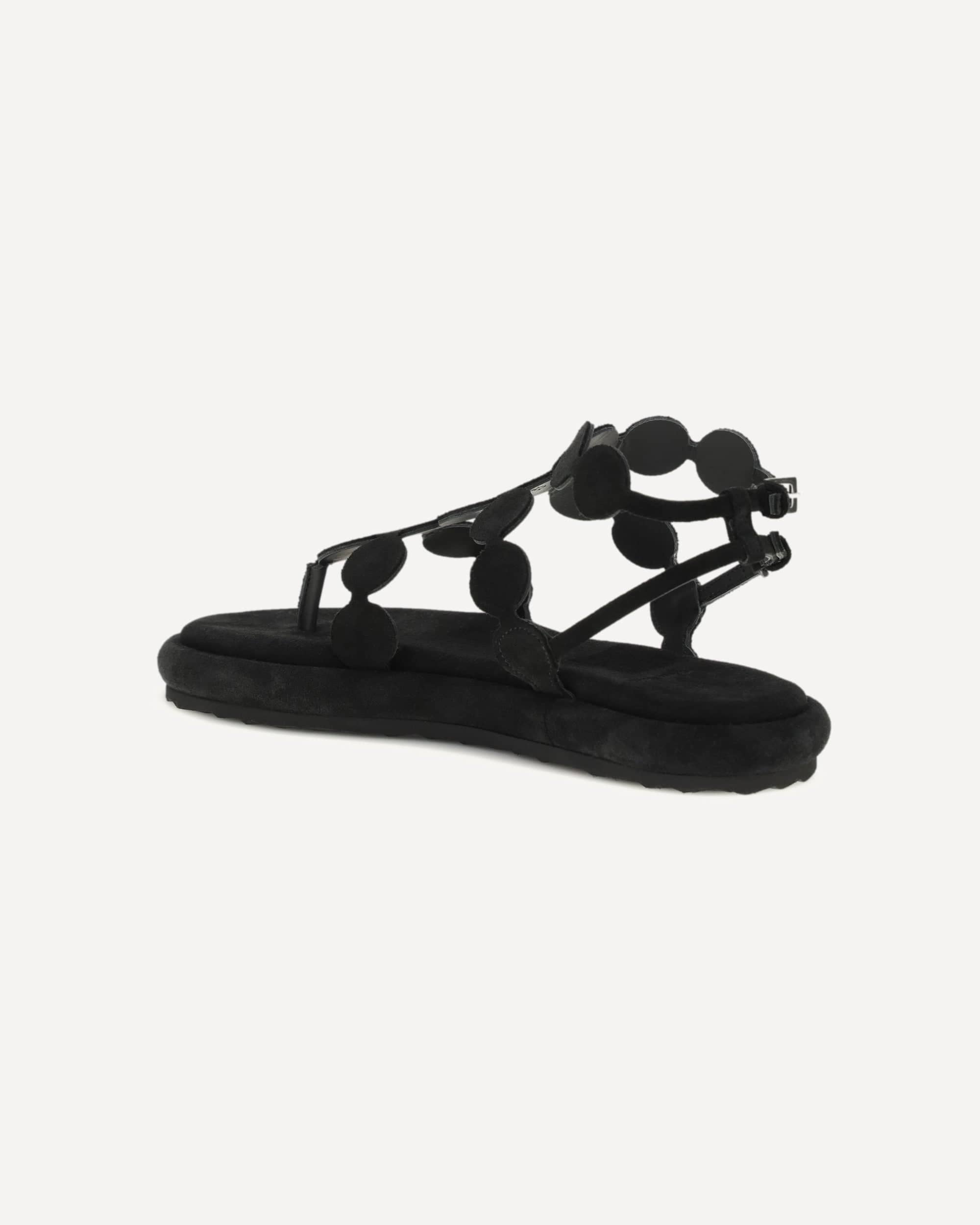 Pierre Hardy Suede Platform Sandals Geometric Cage