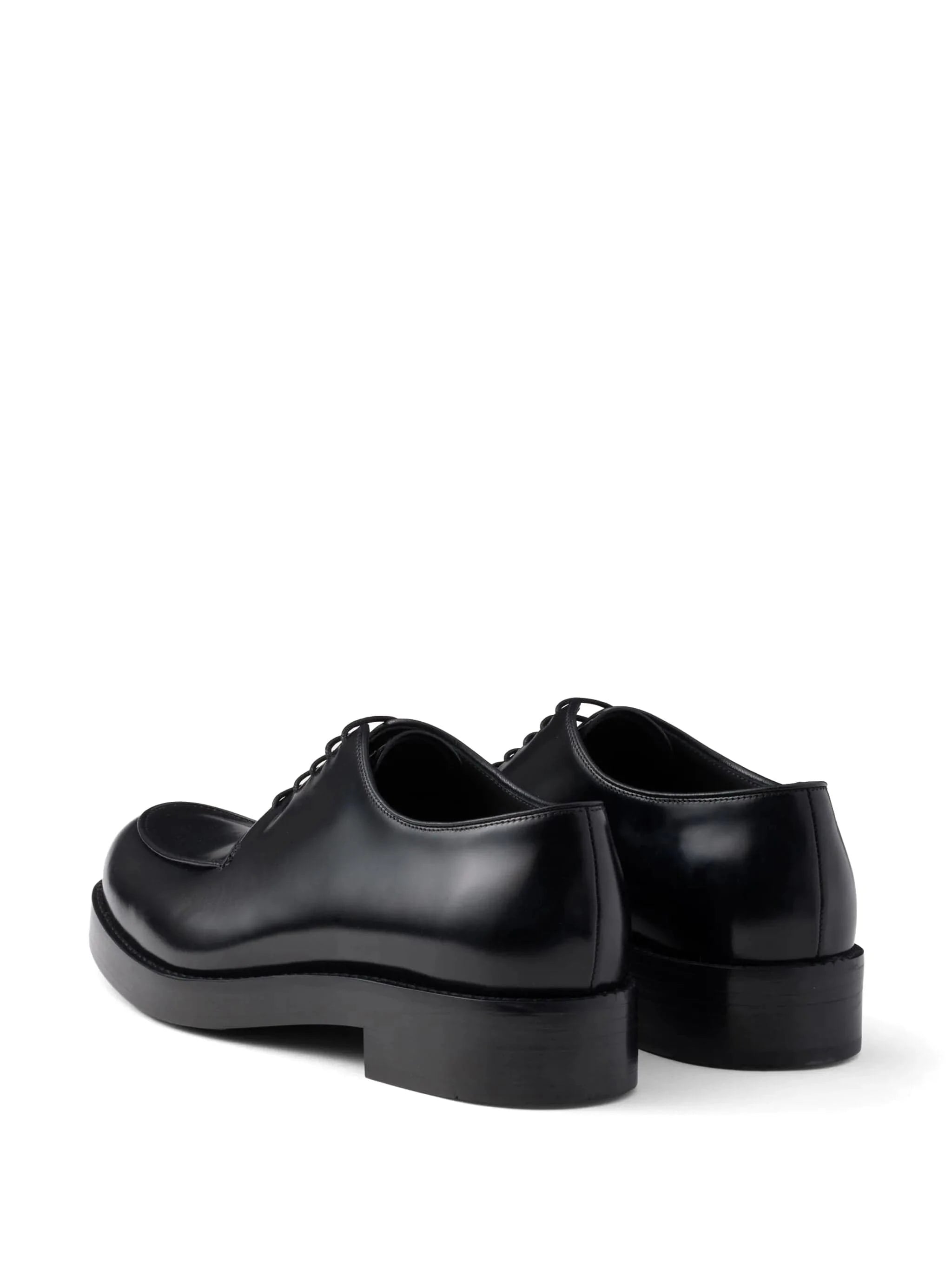 Prada Brushed Leather Derby Shoes