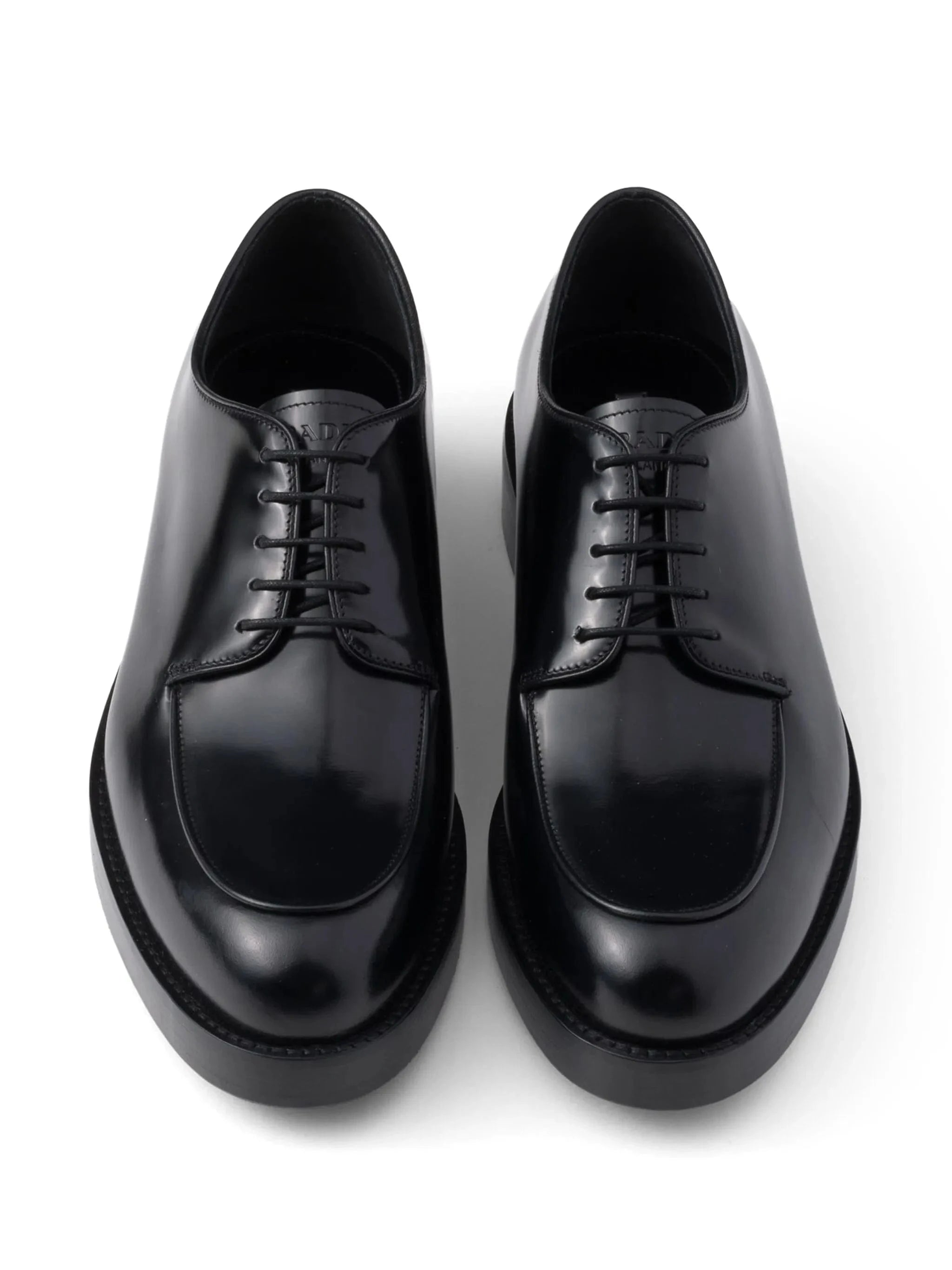 Prada Brushed Leather Derby Shoes